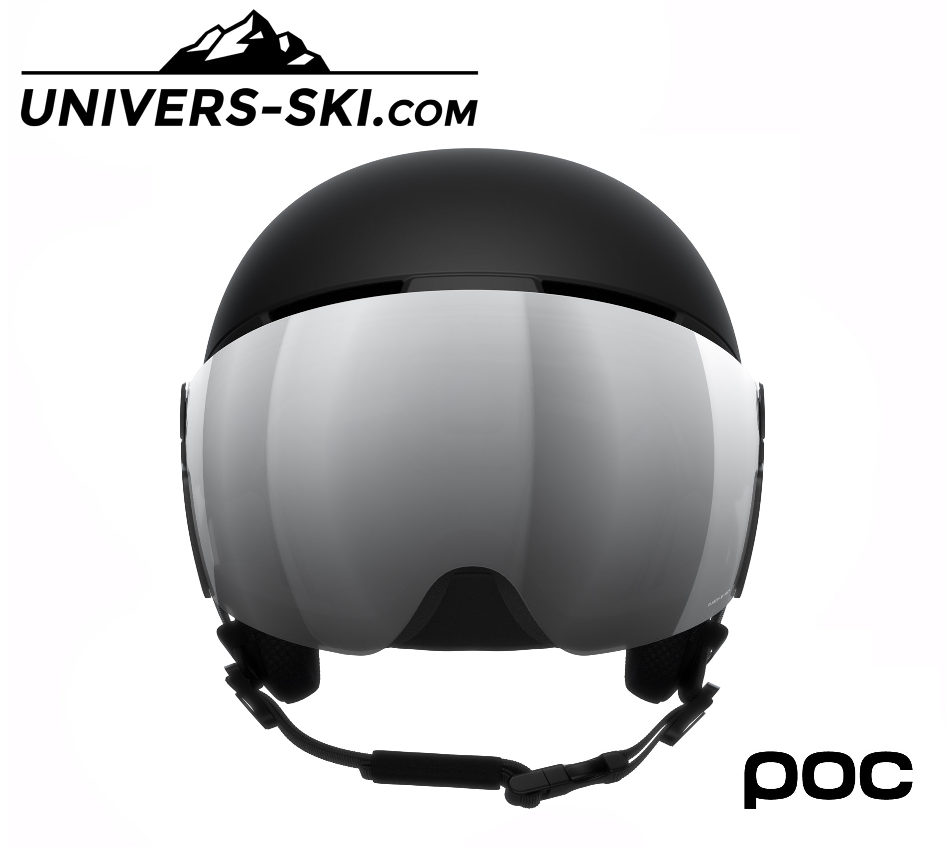 Casque de ski POC Obex Visor Uranium Black Matt Sunny Silver 2026