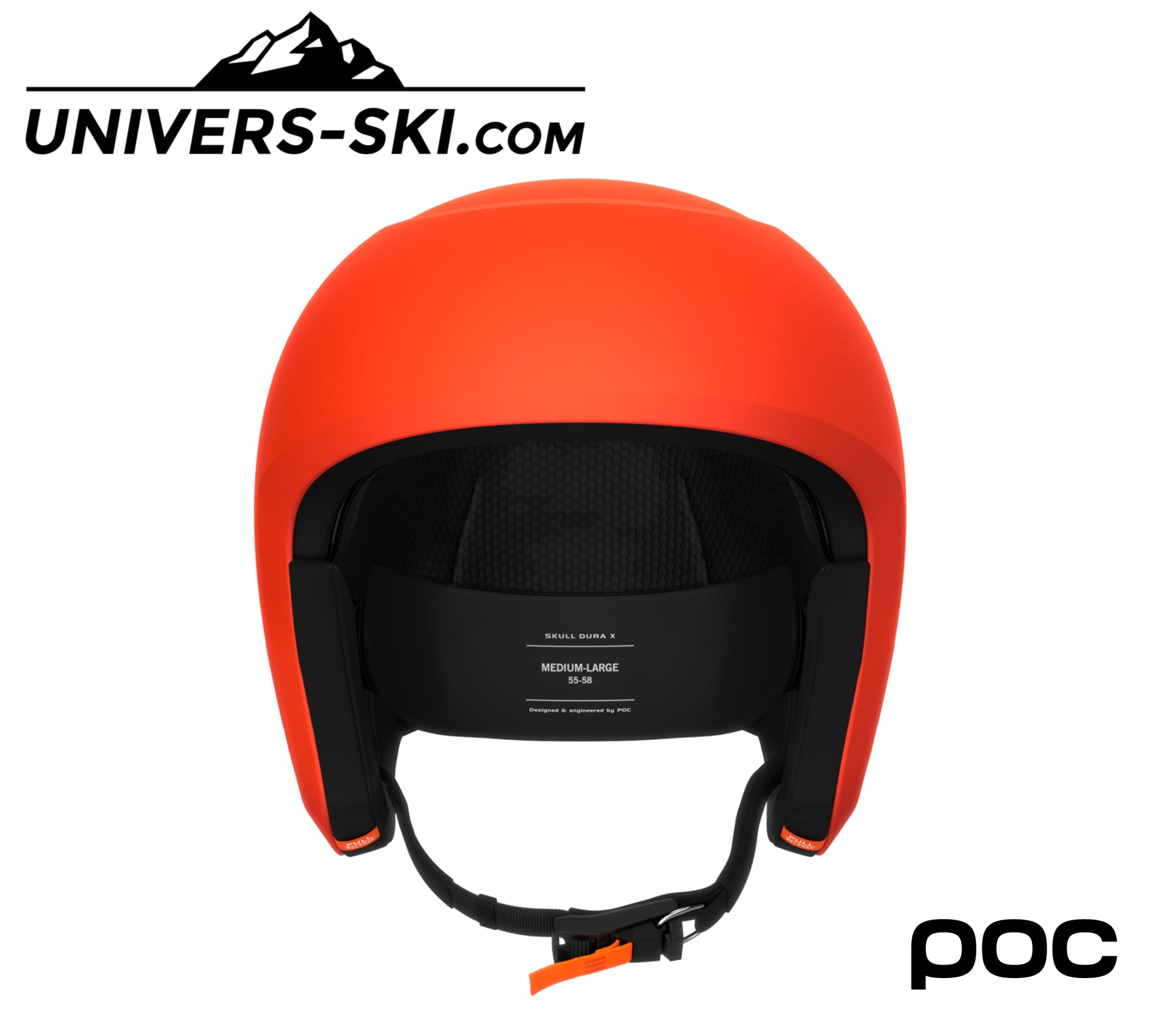 Casque de ski POC Skull Dura X Mips FIS Fluorescent Orange Matt 2026