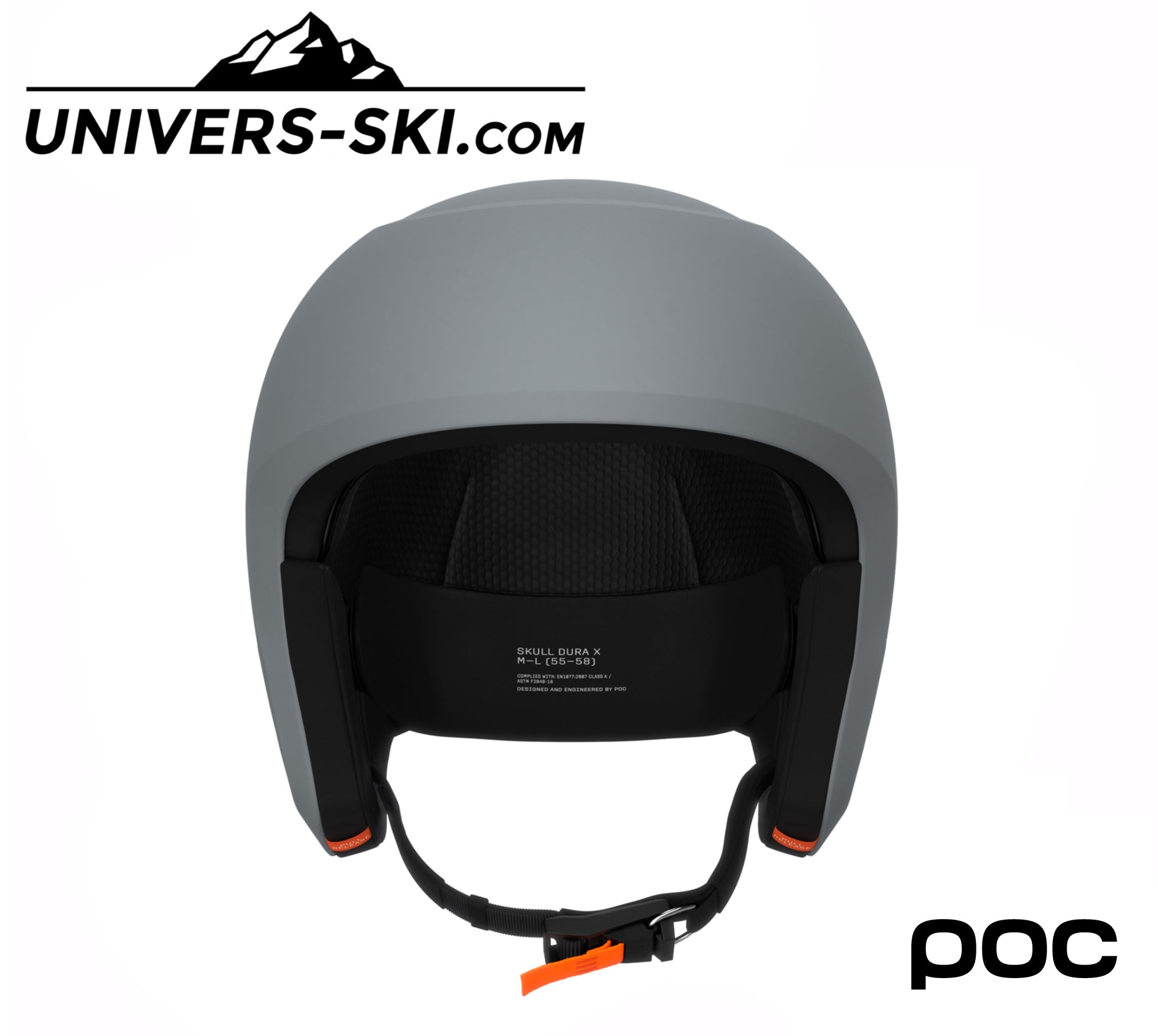 Casque de ski POC Skull Dura X Mips FIS Granite Grey Matt 2026