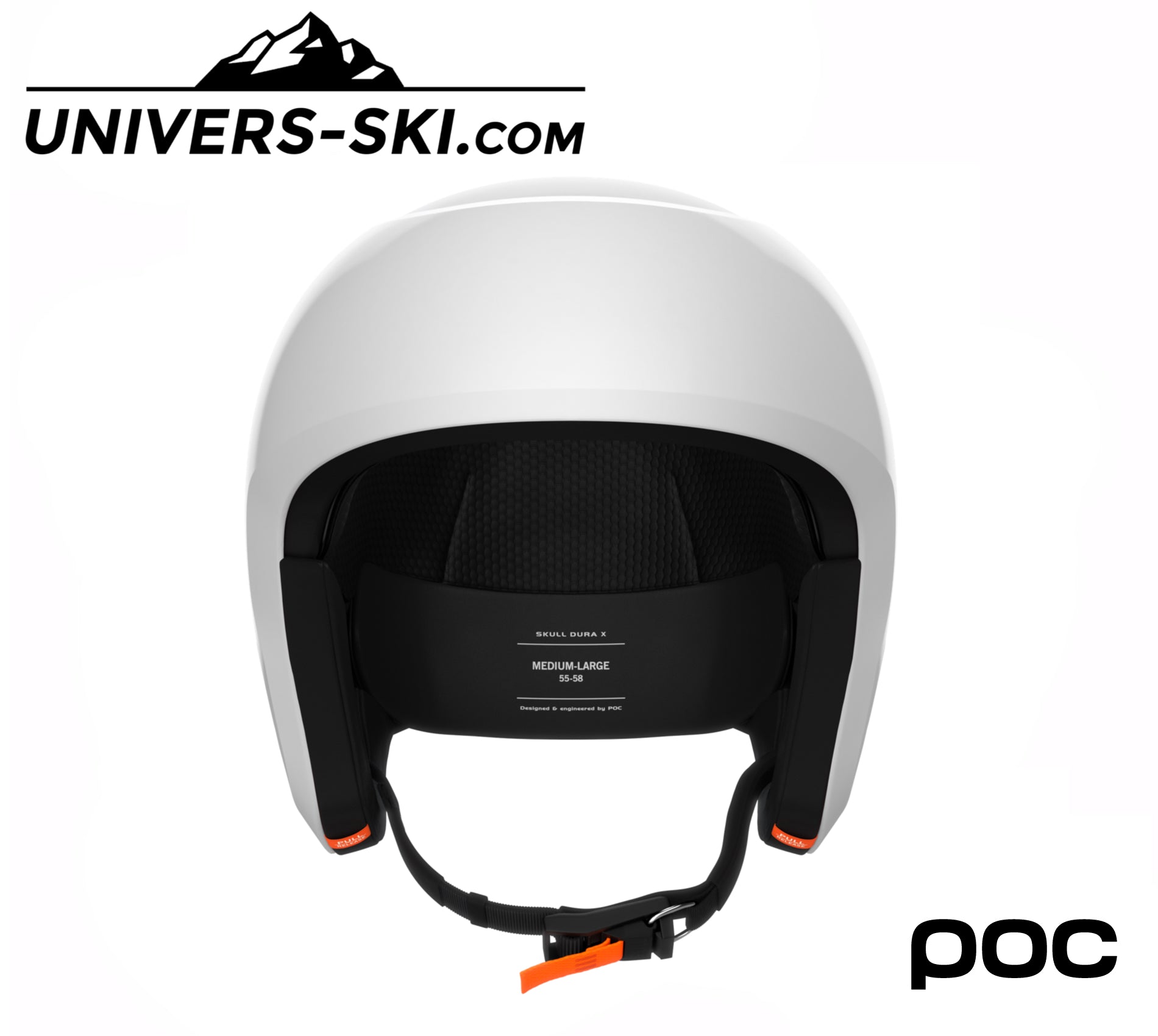 Casque de ski POC Skull Dura X Mips FIS Hydrogen White 2026