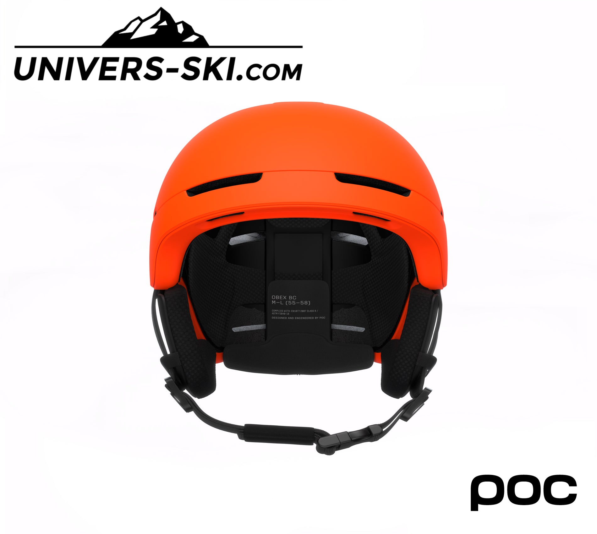 Casque de ski POC Obex BC Mips Fluorescent Orange Matt 2027