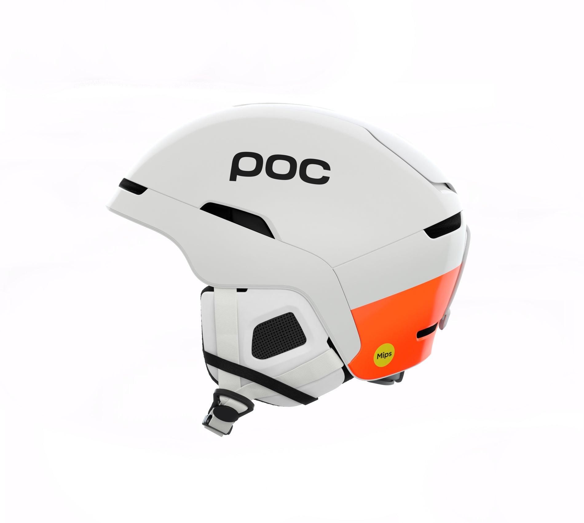 Casque de ski POC Obex BC Mips Hydrogen White / Fluorescent Orange 2027