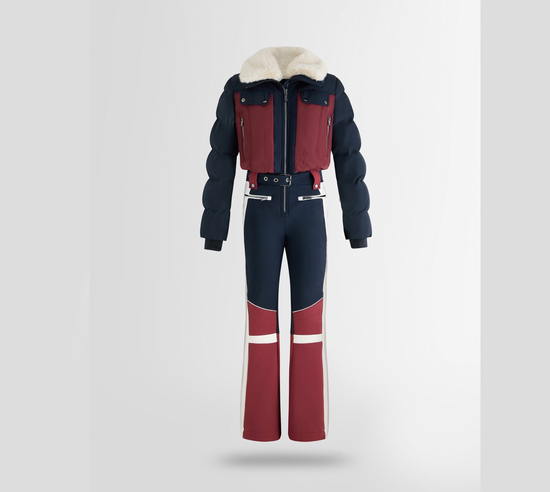 Combinaison de ski FUSALP Femme Karei Acajou/Marin/Neige 2026