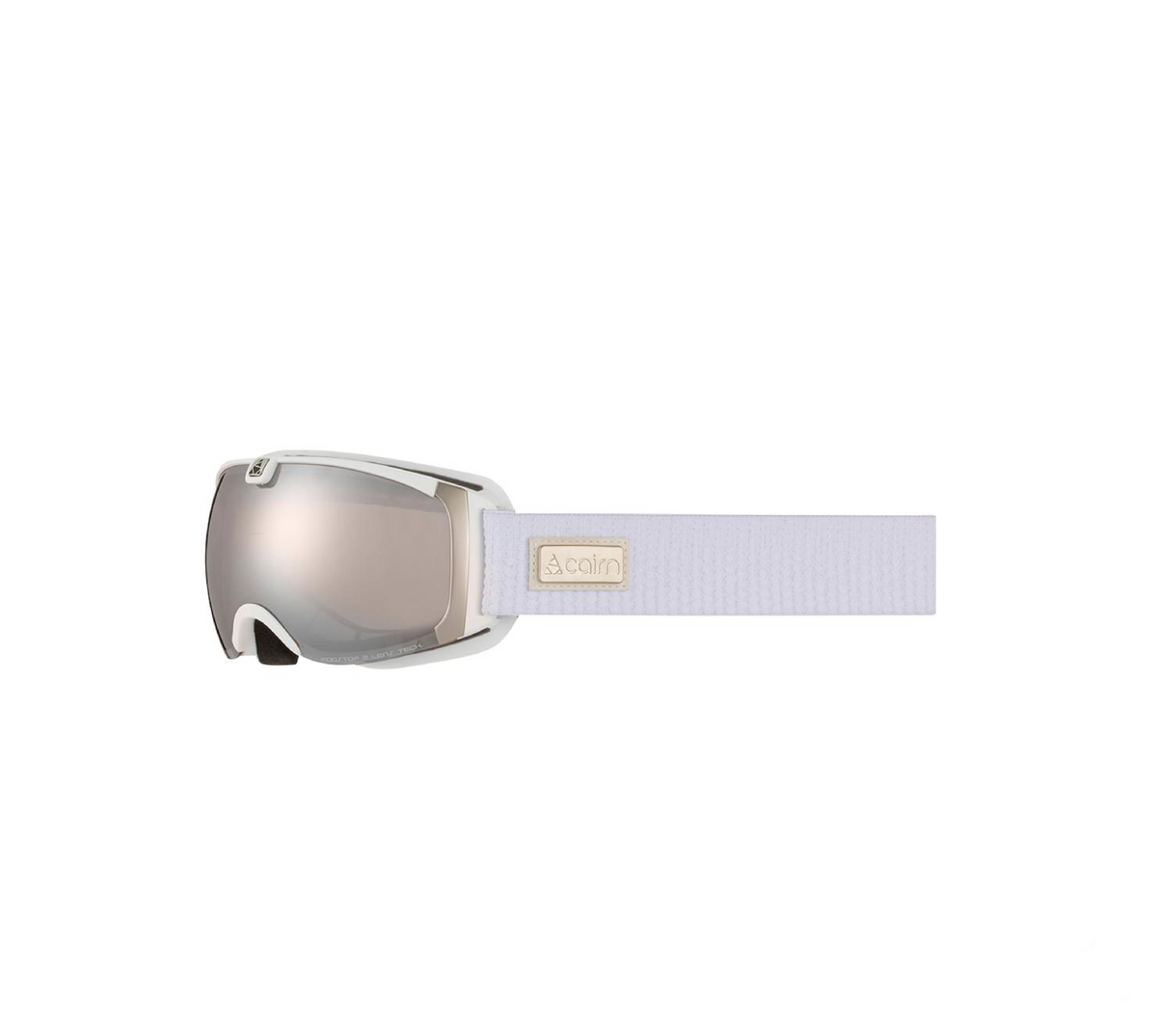 Masque de ski Cairn Adulte PEARL Mat White Silver SPX 3000