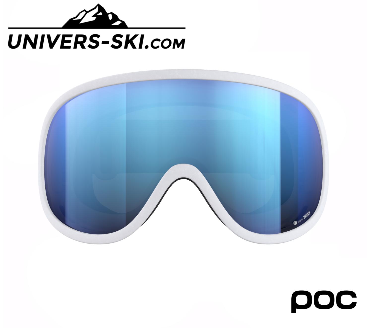 Masque de ski POC Mid Retina Clarity Hydrogen White Lens Blue 2025