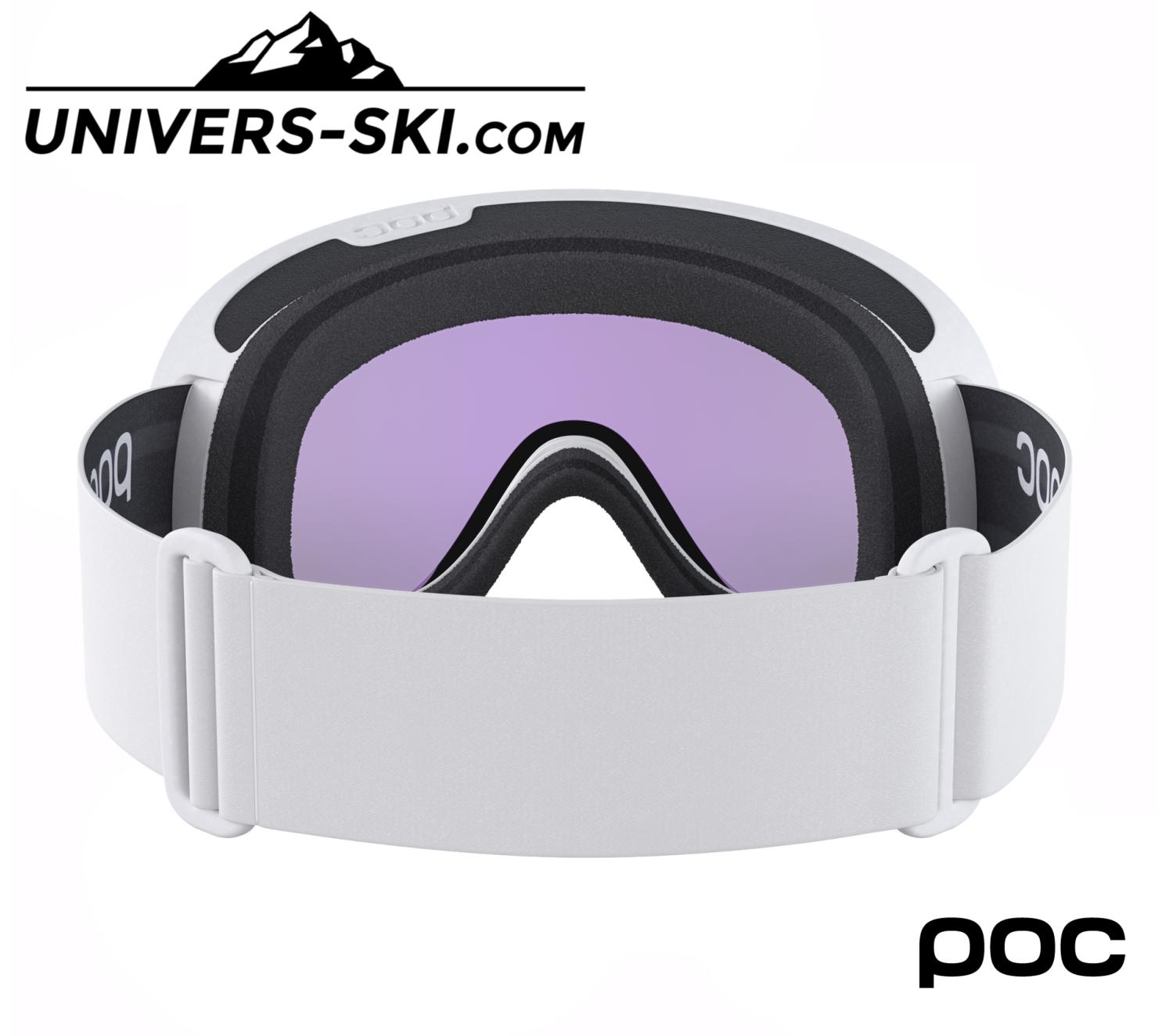 Masque de ski POC Mid Retina Clarity Hydrogen White Lens Blue 2025