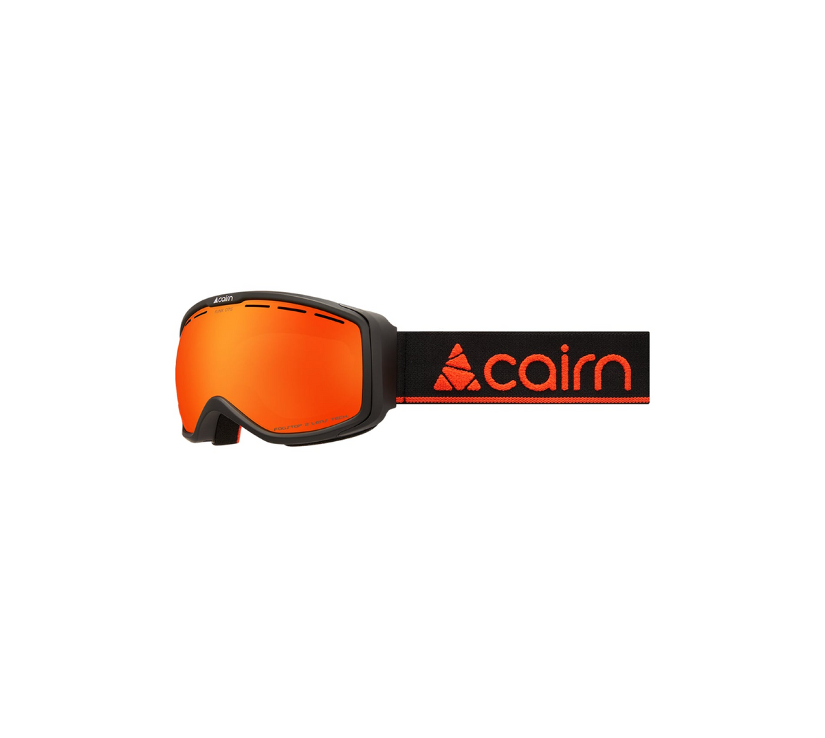 Masque de ski Cairn Junior FUNK OTG Porteurs de Lunettes Noir Orange SPX 3000