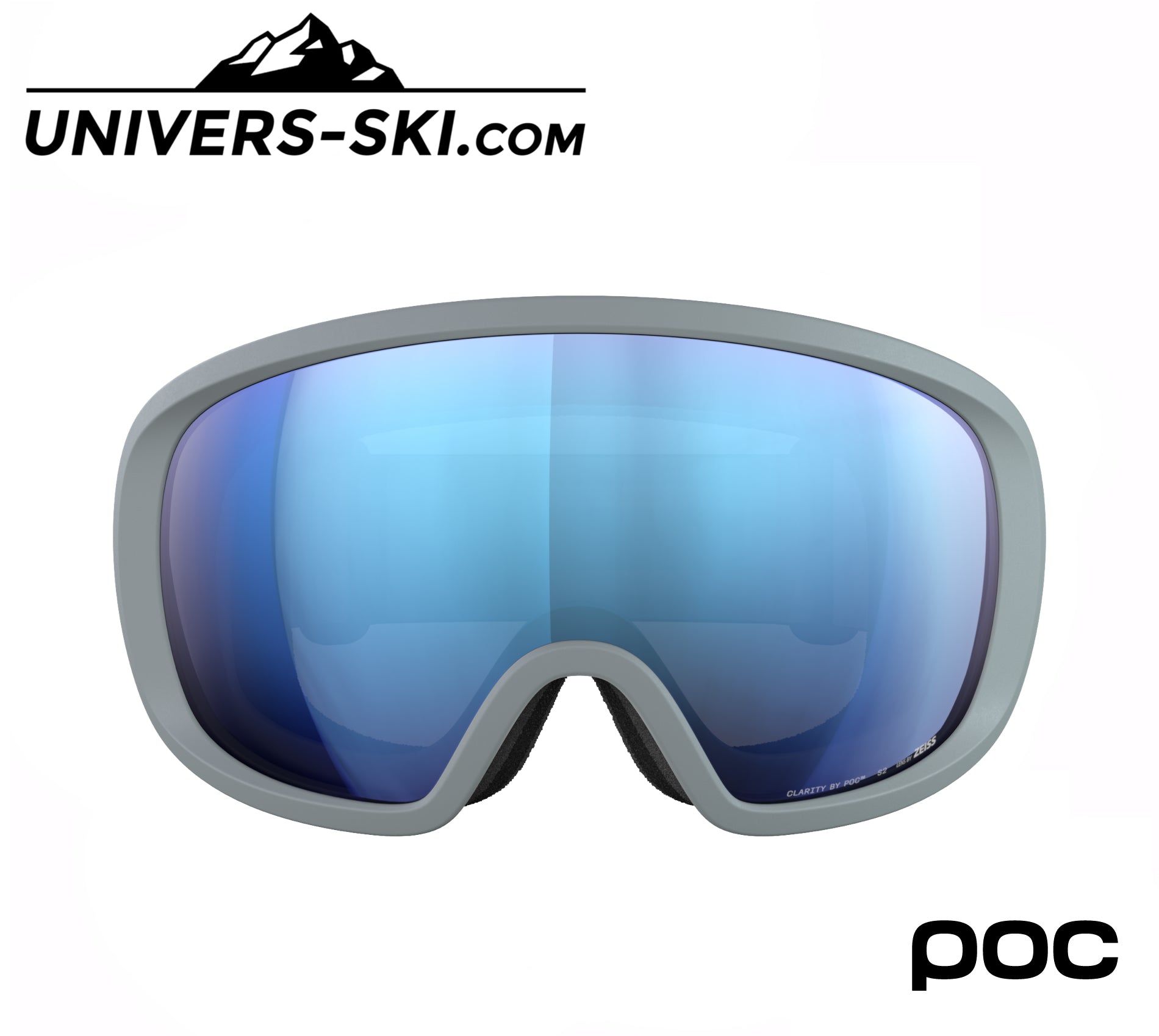 Masque de ski POC Fovea Granite Grey Sunny Blue 2026