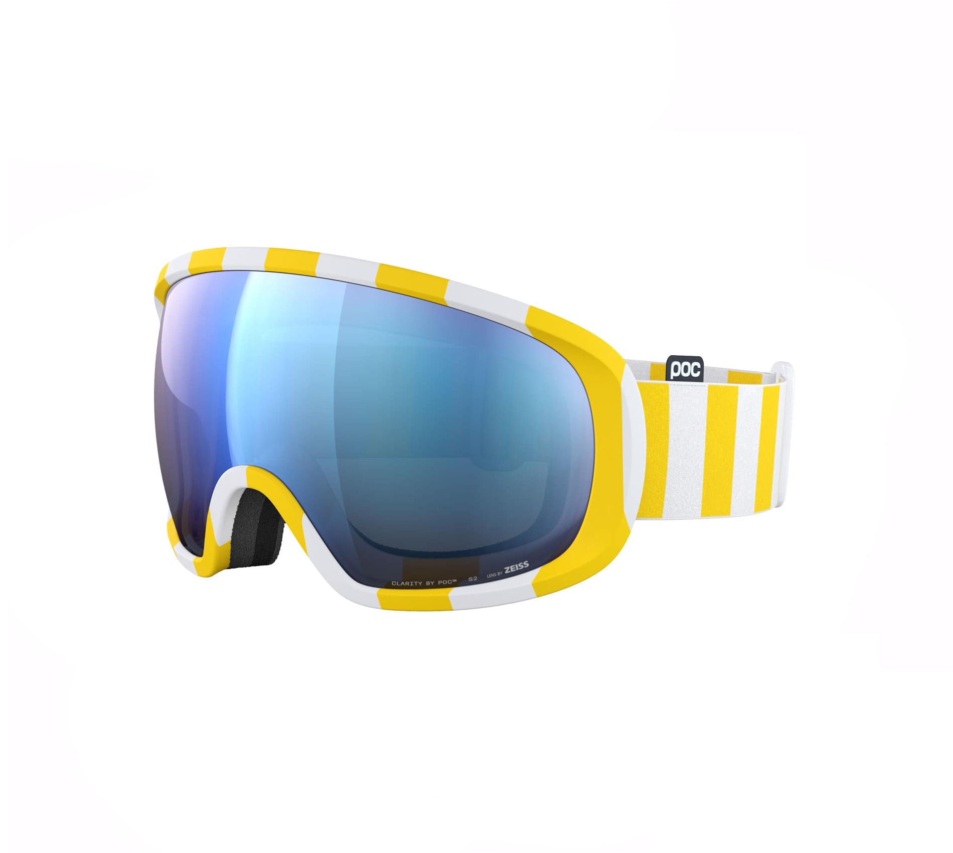 Masque de ski POC Fovea Jaune Blanc Sunny Blue 2026