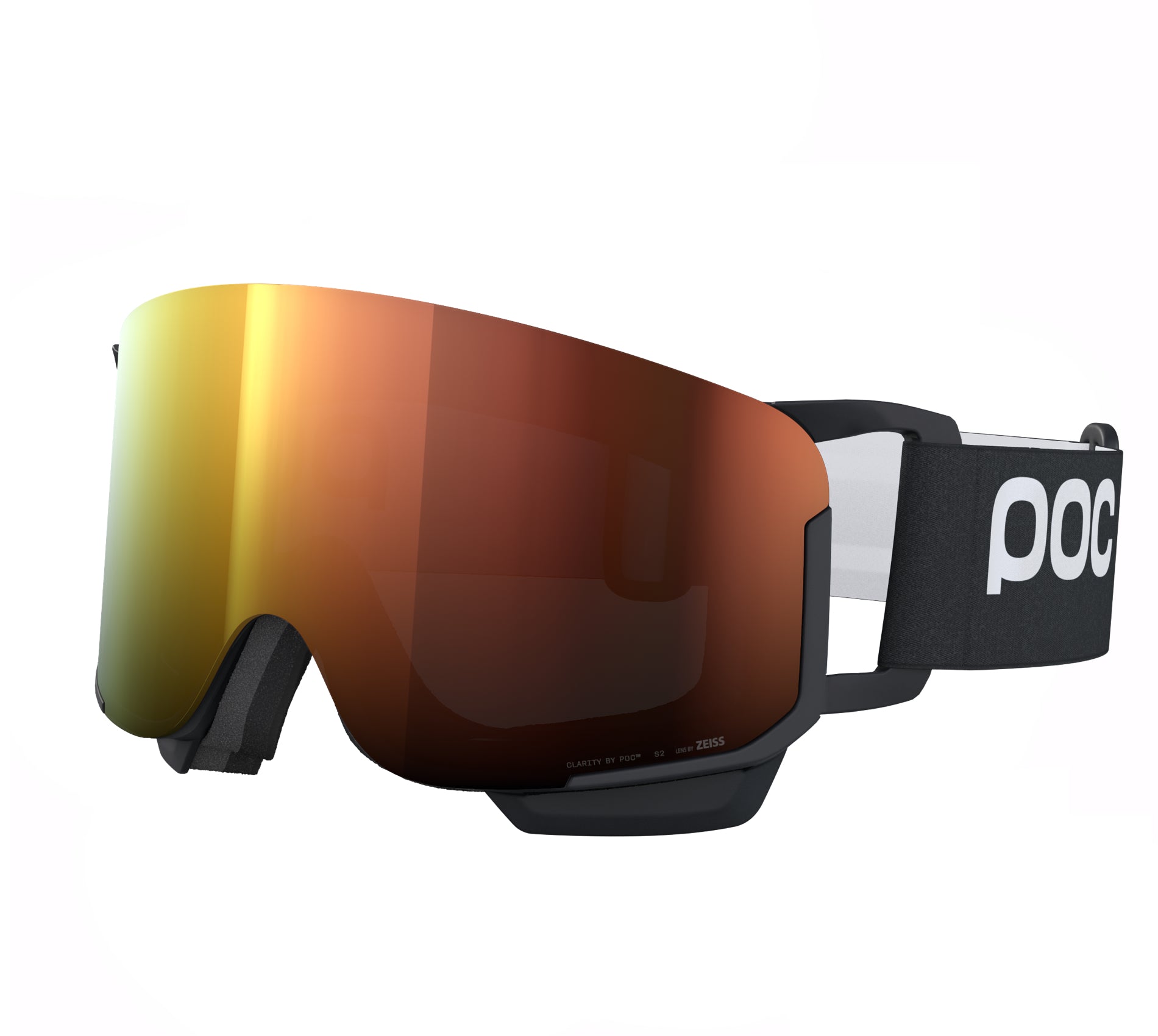 Masque de ski POC Nexal MID Uranium Black Sunny Orange 2026