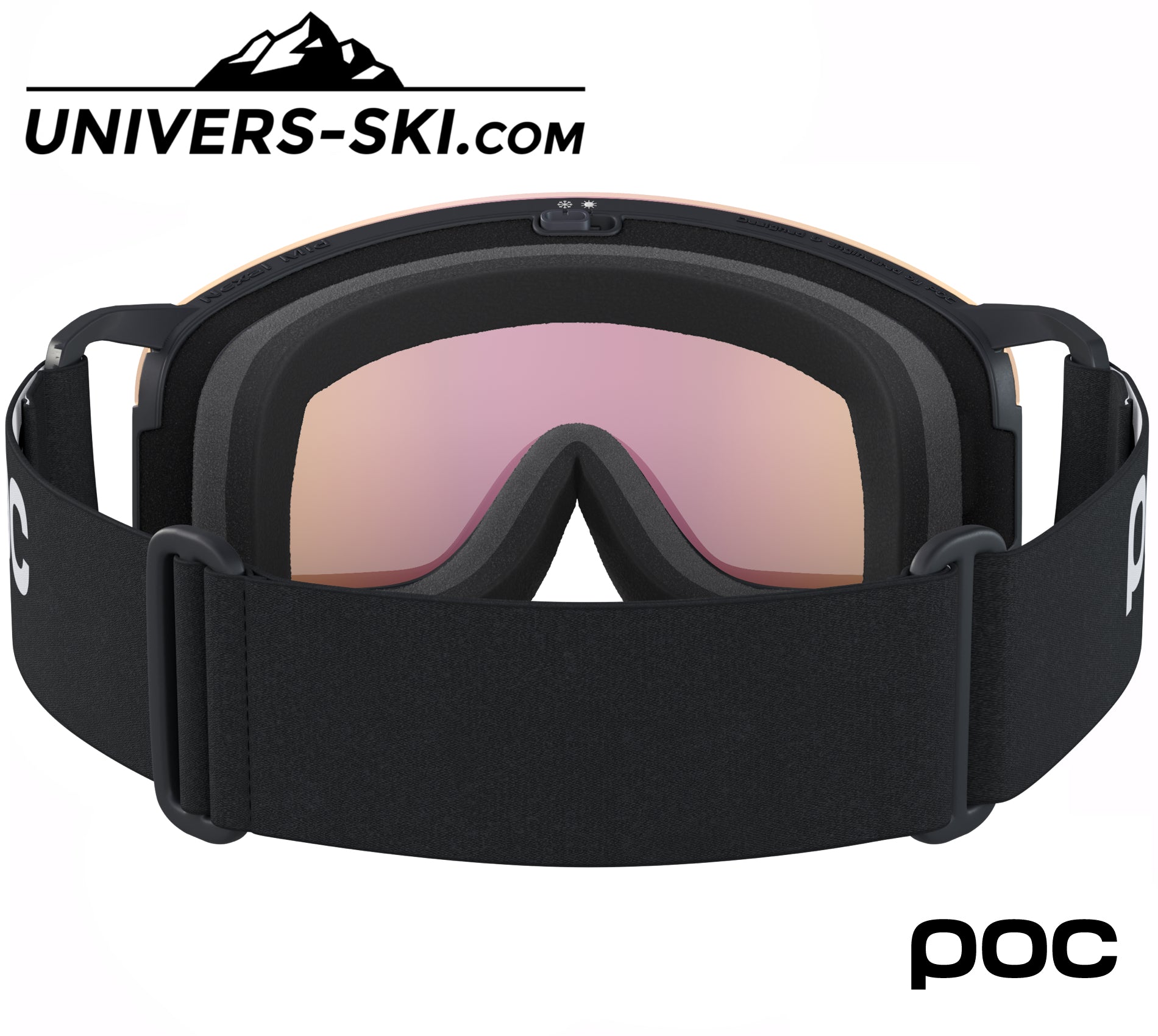 Masque de ski POC Nexal MID Uranium Black Sunny Orange 2026