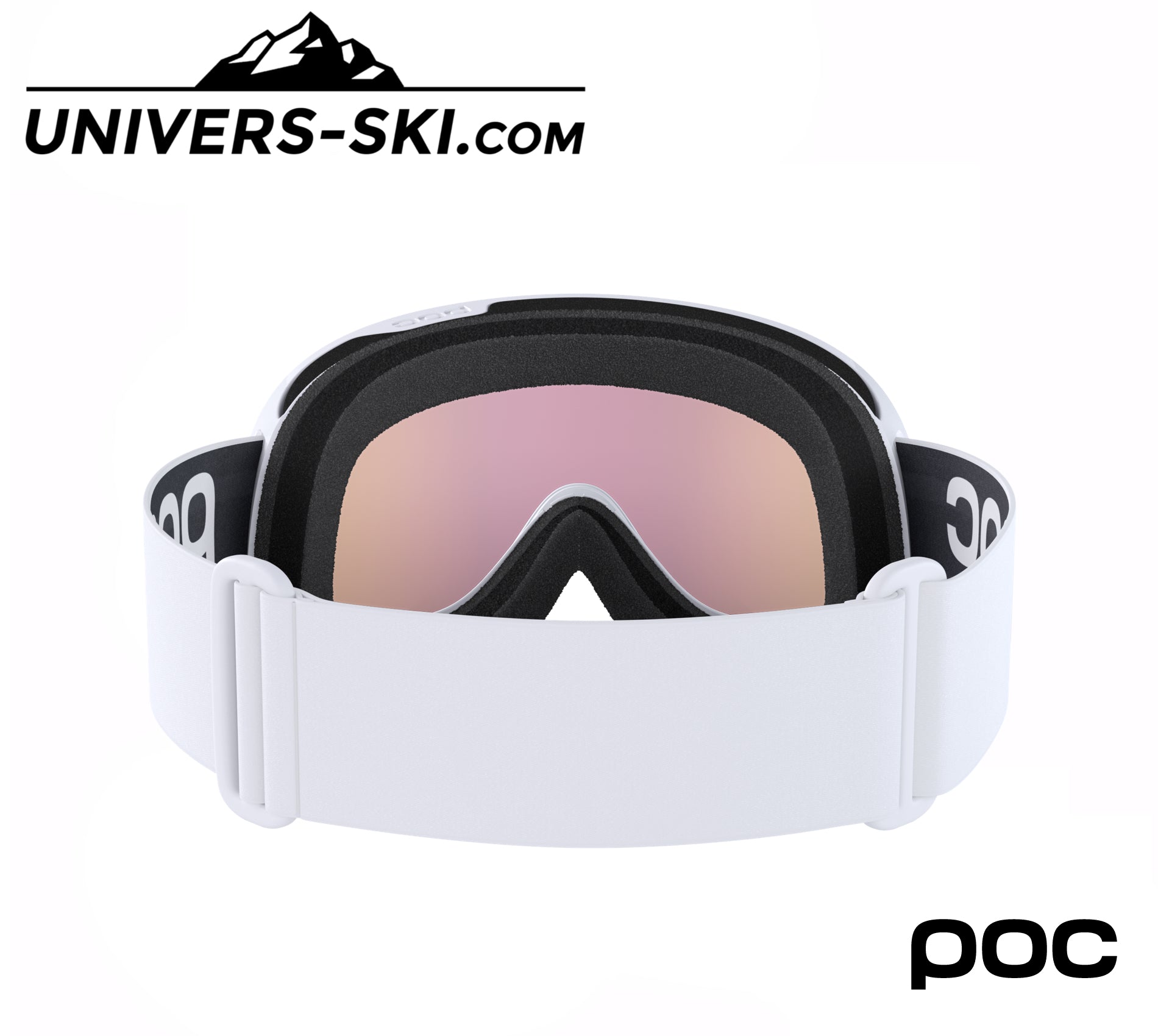 Masque de ski POC Retina Mid Clarity Hydrogen White Sunny Orange 2025