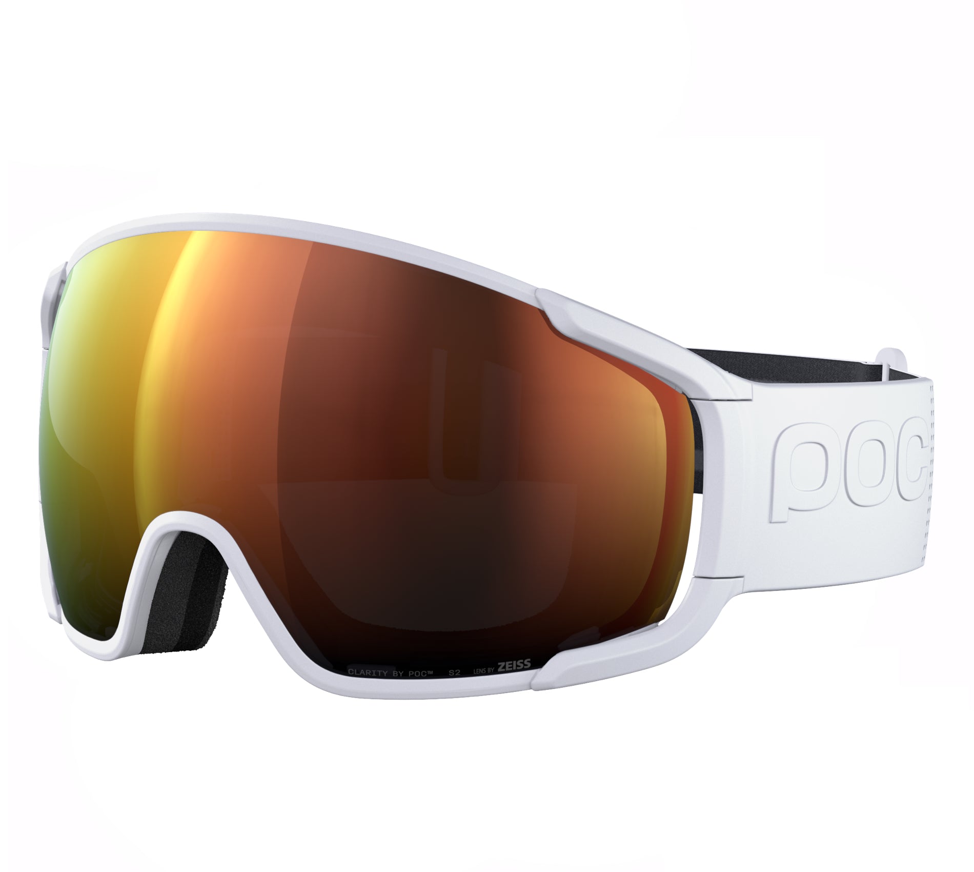 Masque de ski POC Zonula Hydrogen White Sunny Orange 2026