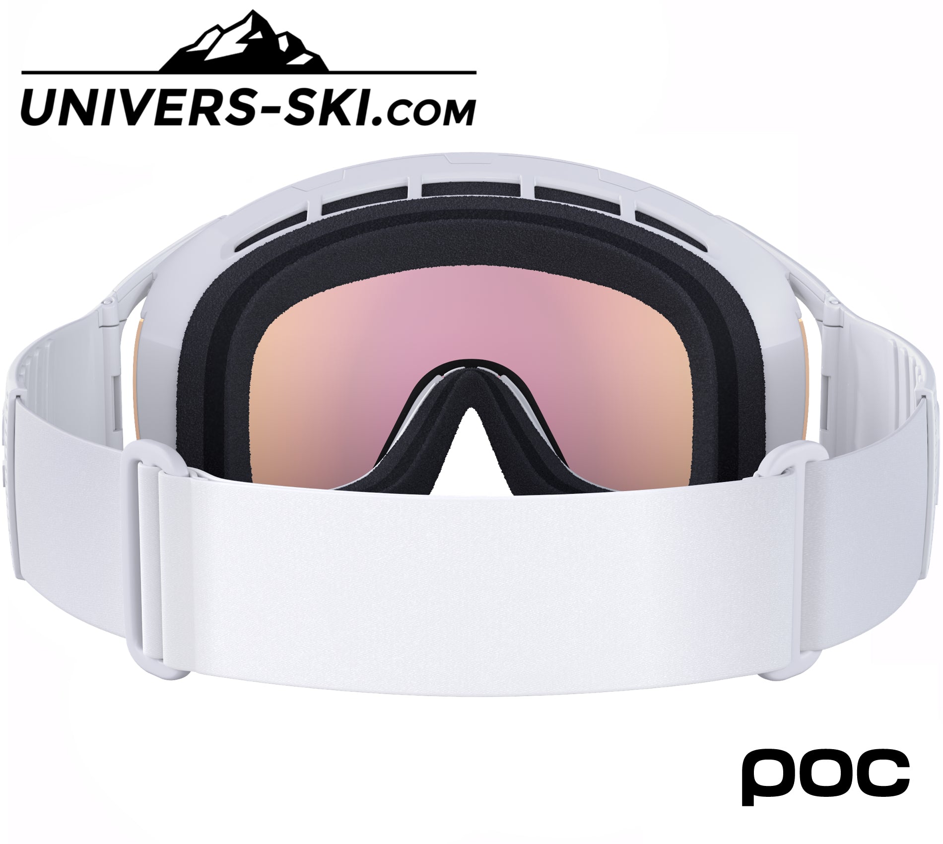 Masque de ski POC Zonula Hydrogen White Sunny Orange 2026