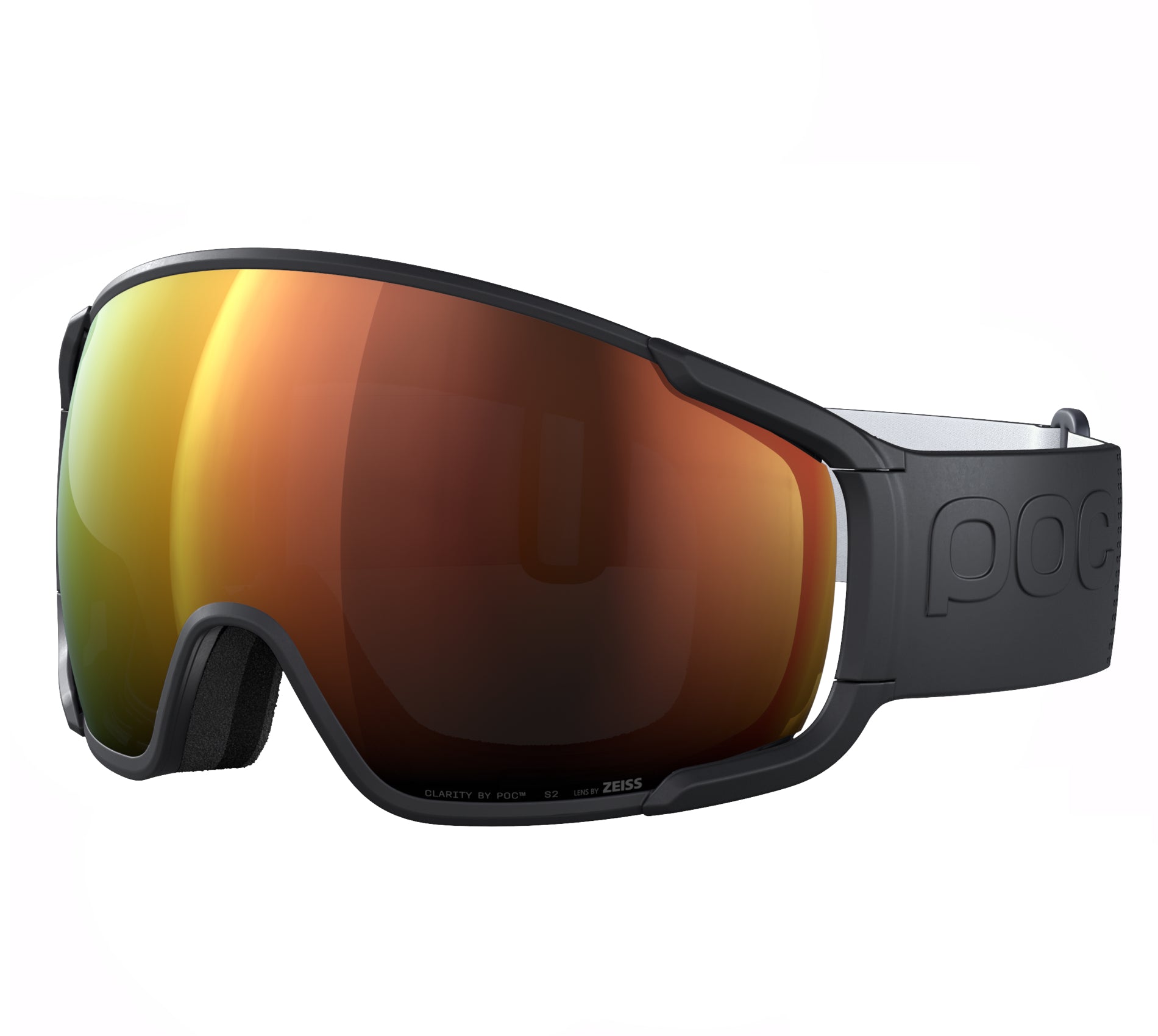Masque de ski POC Zonula Uranium Black Sunny Orange 2026