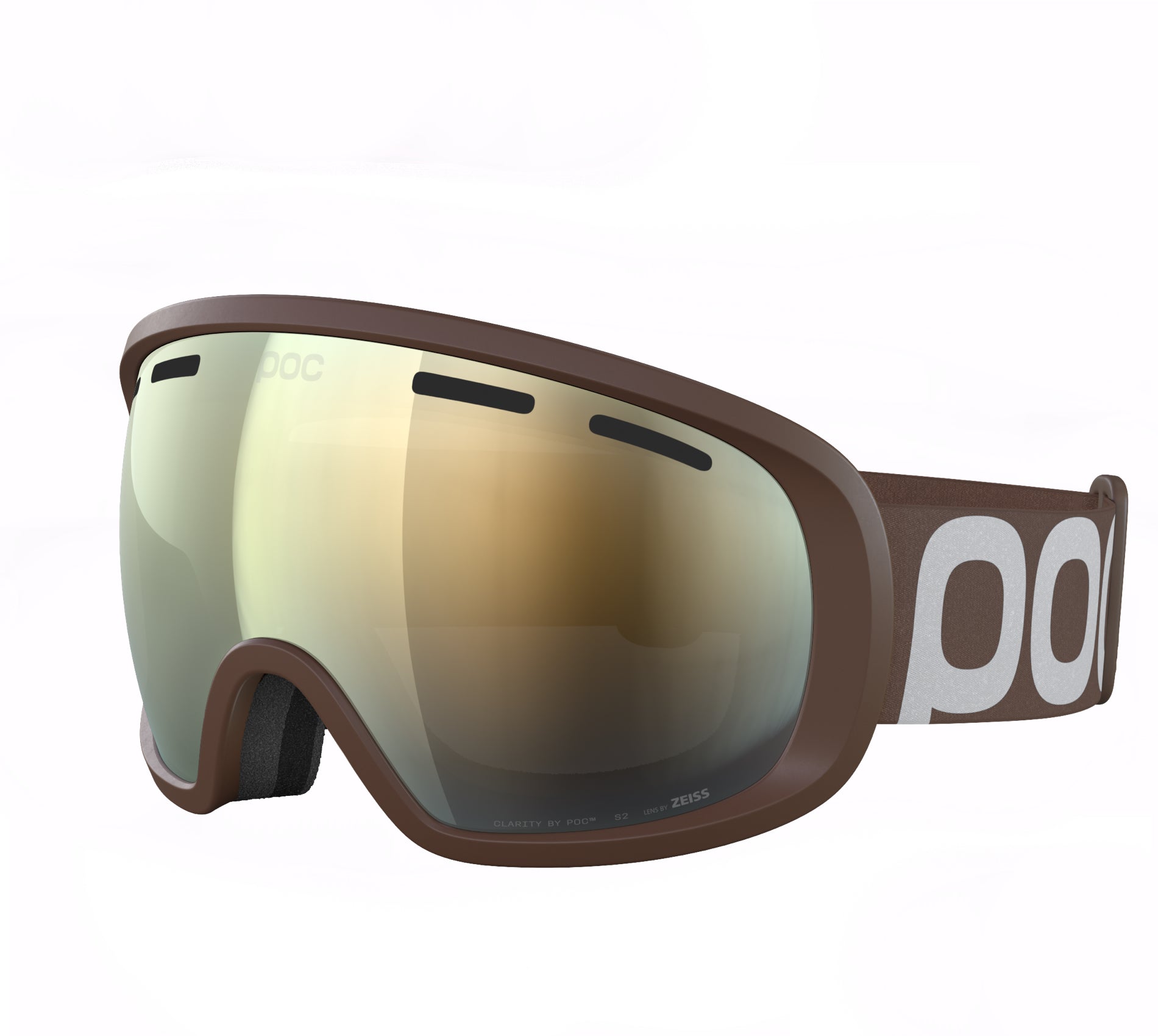 Masque de ski POC Fovea Bronzite Brown Lens Gold 2027