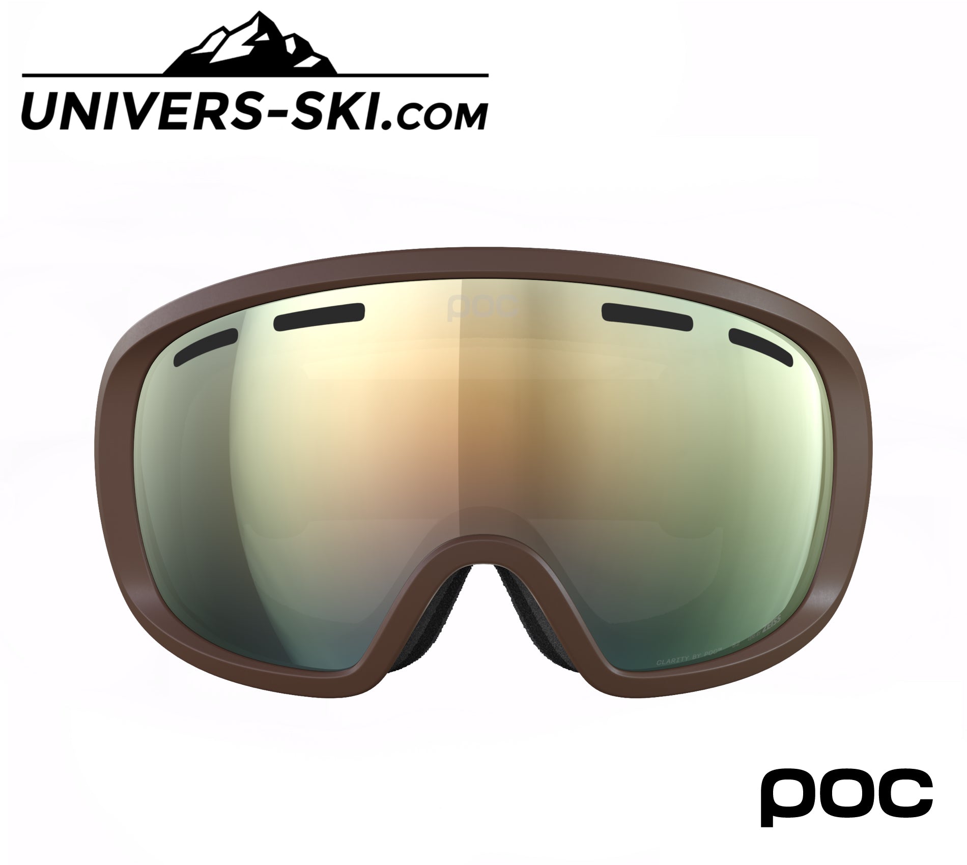 Masque de ski POC Fovea Bronzite Brown Lens Gold 2027