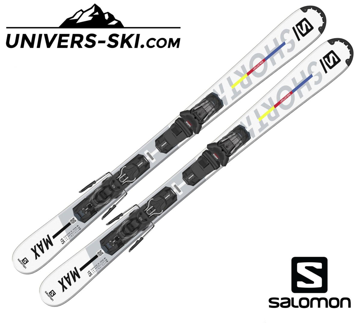 mini ski salomon short kart Mini-skis Salomon Shortmax 125 + Fixations 2024