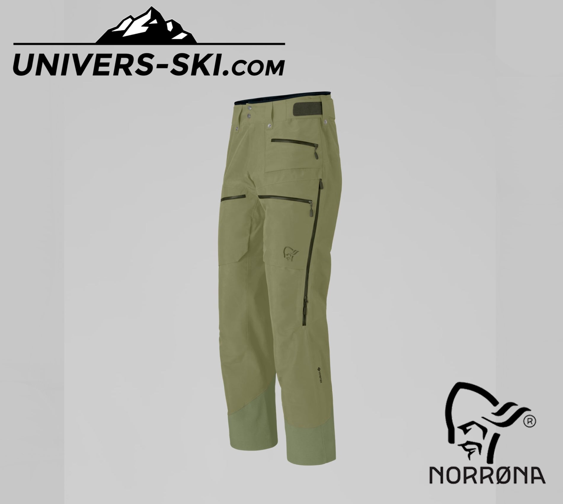 Pantalon de ski Homme NORRONA Lofoten Gore-Tex Insulated Pant M's Deep Lichen Green 2027