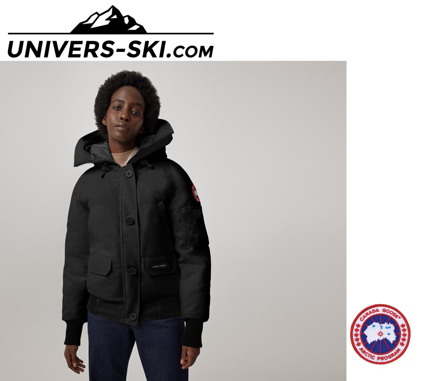 Parka CANADA GOOSE Chilliwack Bomber Femme Noir No Fur 2025