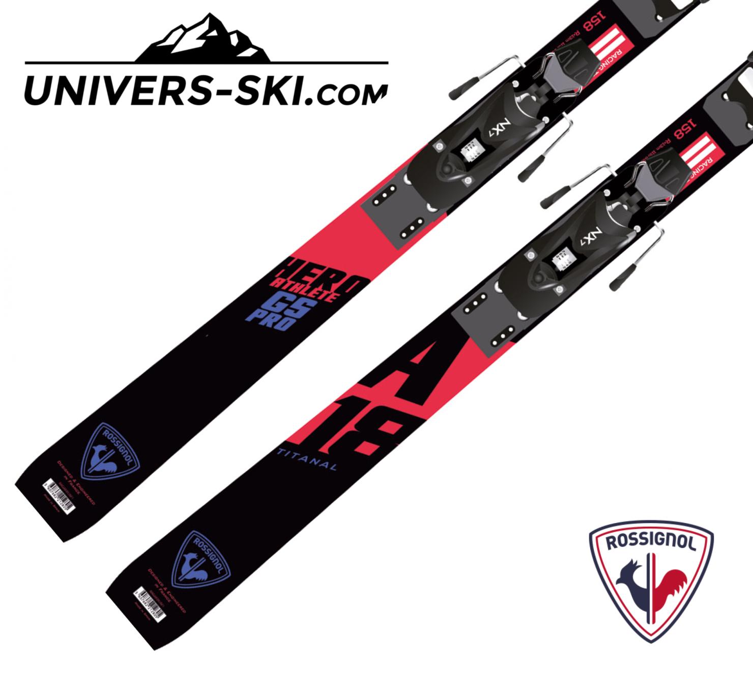 Ski junior Rossignol Hero GS FIS Pro R20 2019 + NX 10
