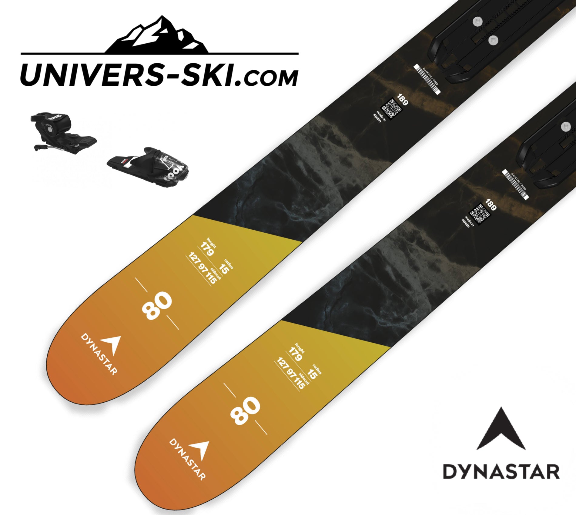 Ski DYNASTAR M-Menace 80 2025 + fixation Xpress 10 GX