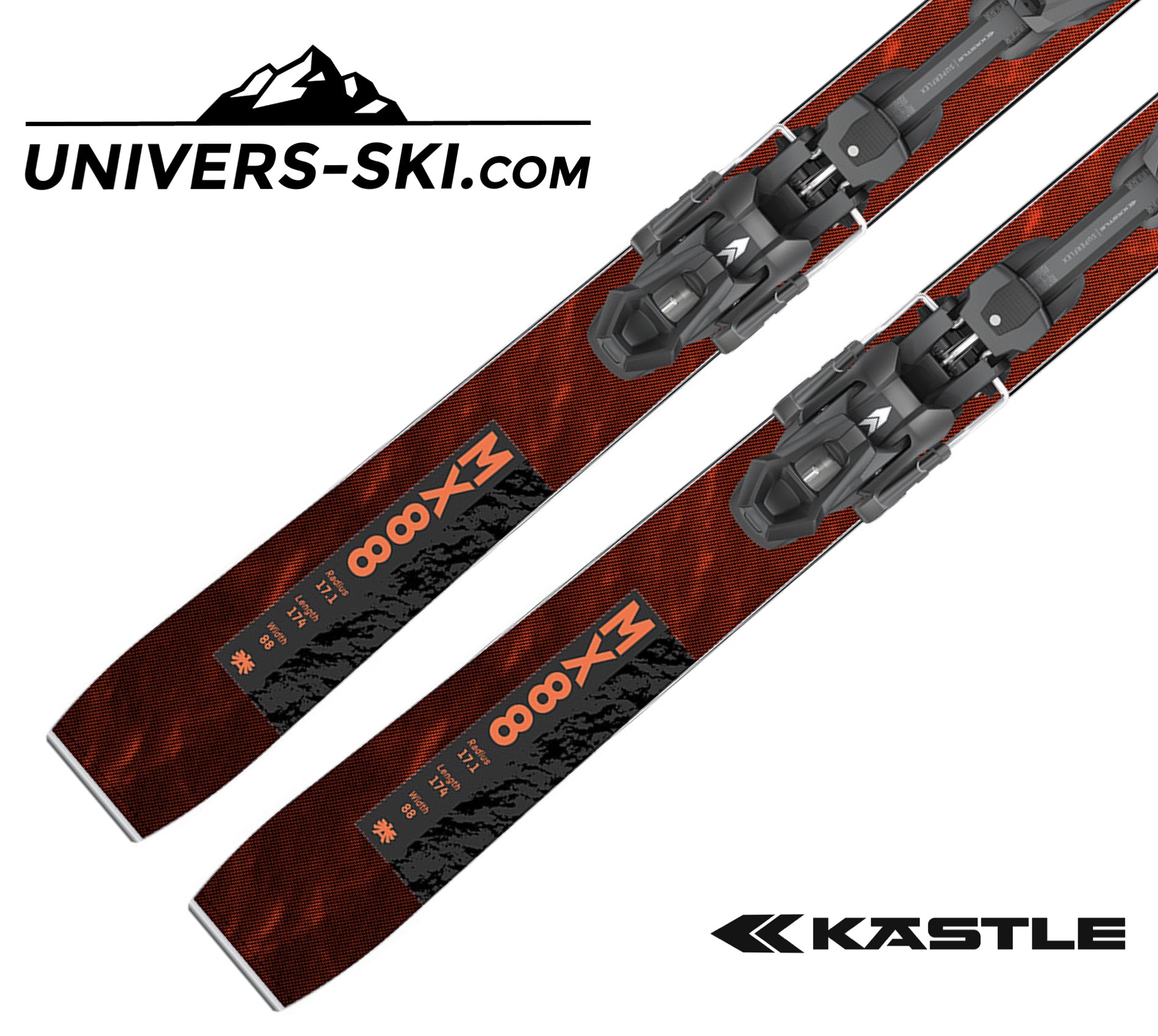 Ski KASTLE MX 88 2025 + fixations K12 GW