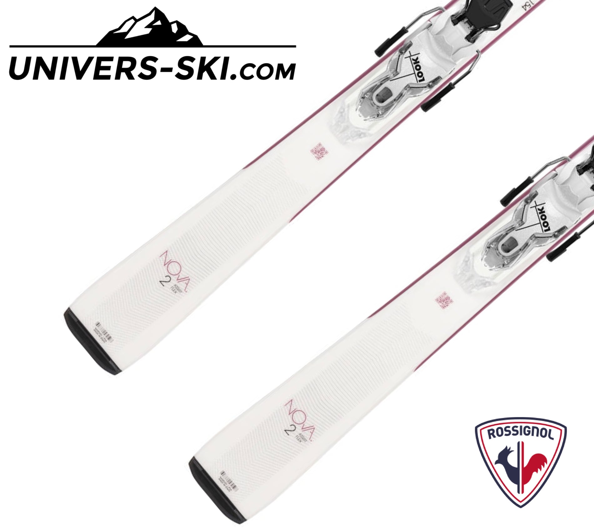 Ski ROSSIGNOL Femme Nova 2 2026 + fixation Xpress 10 GW