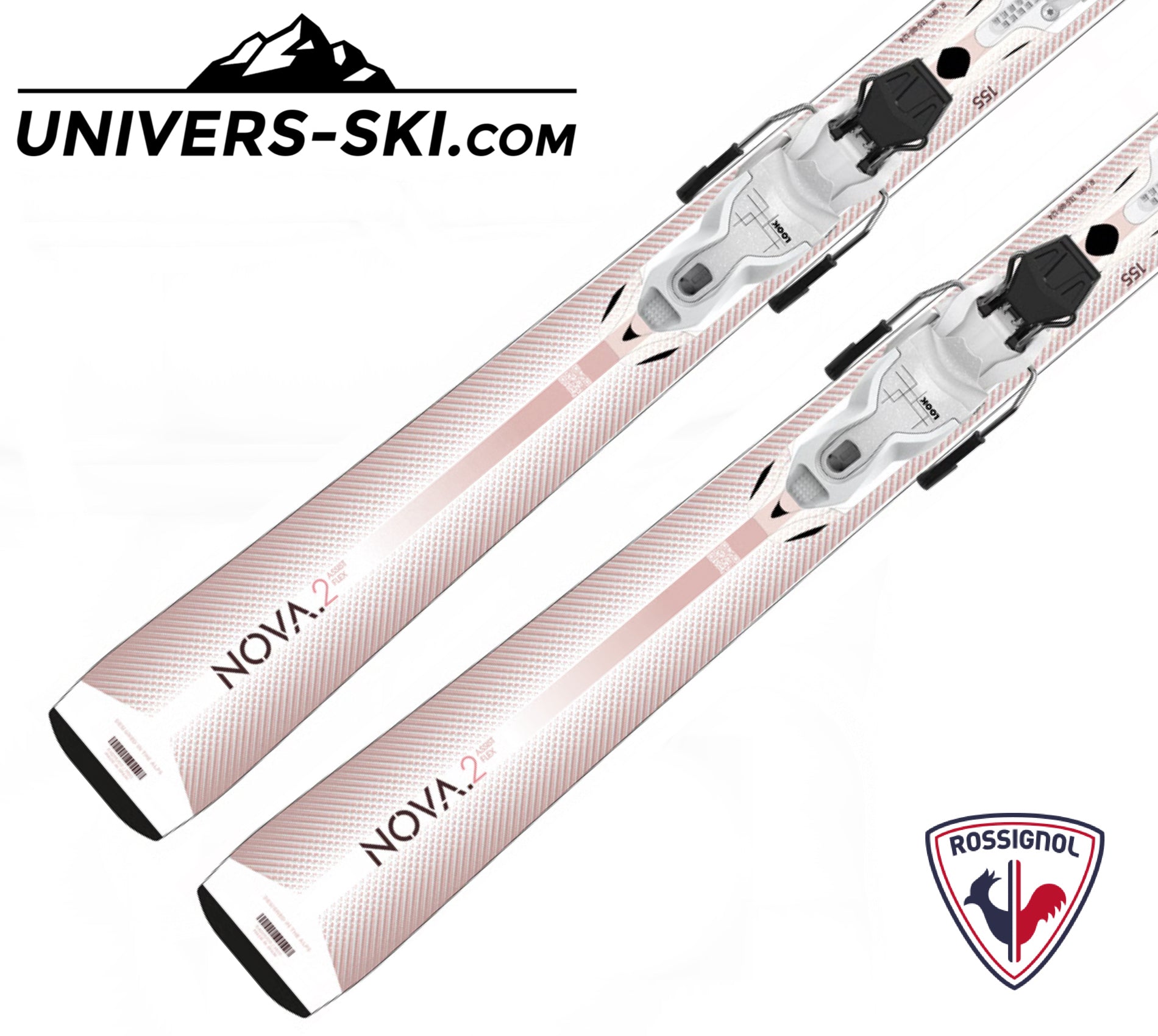Ski ROSSIGNOL Femme Nova 2 2027 + fixation Xpress 10 GW