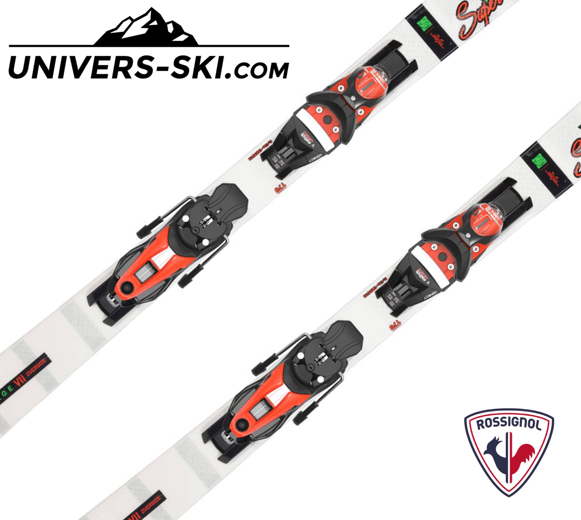 Ski ROSSIGNOL Supervirage VII Oversize K 2025 + fixation NX12 Konect GW