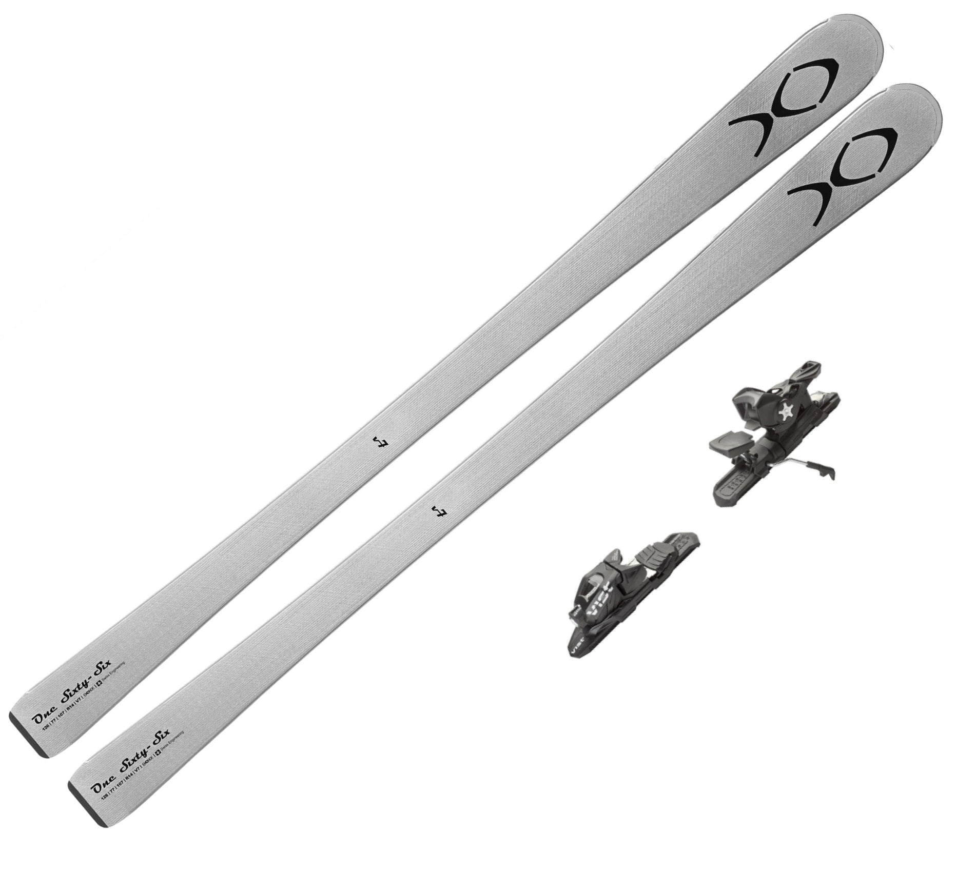 Ski Exonde XO V7 Gris 2025 + fixations Vist