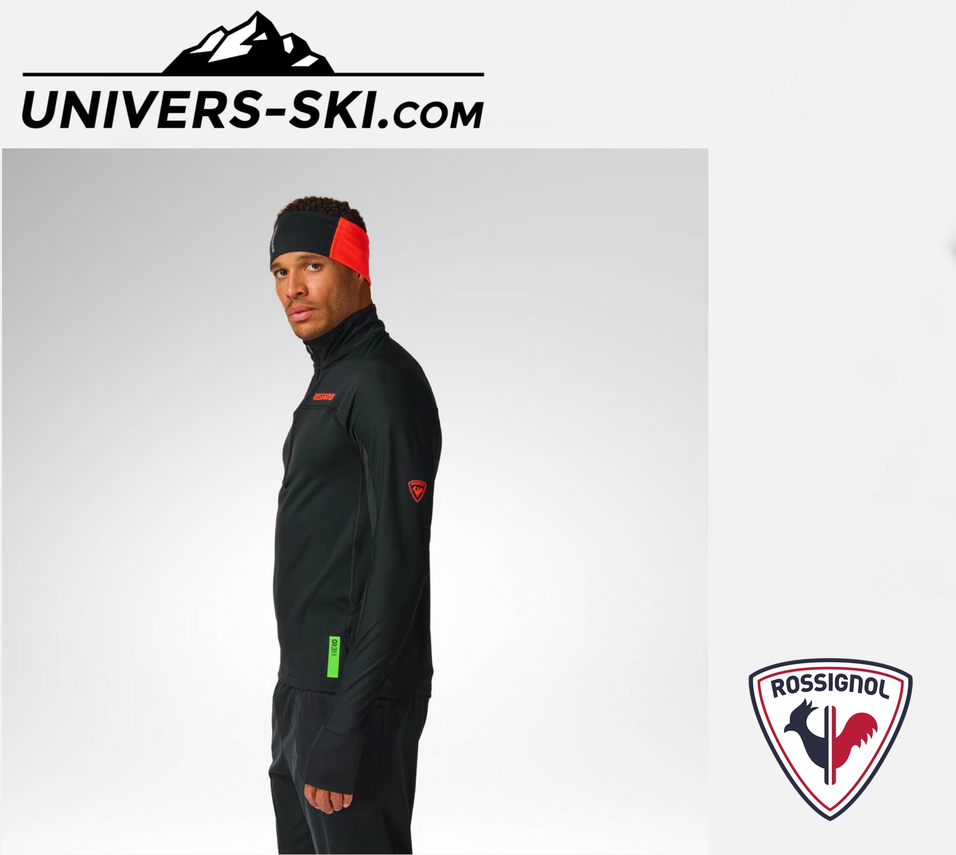 Technique ROSSIGNOL Homme M Hero Half Zip First Layer Black 2027