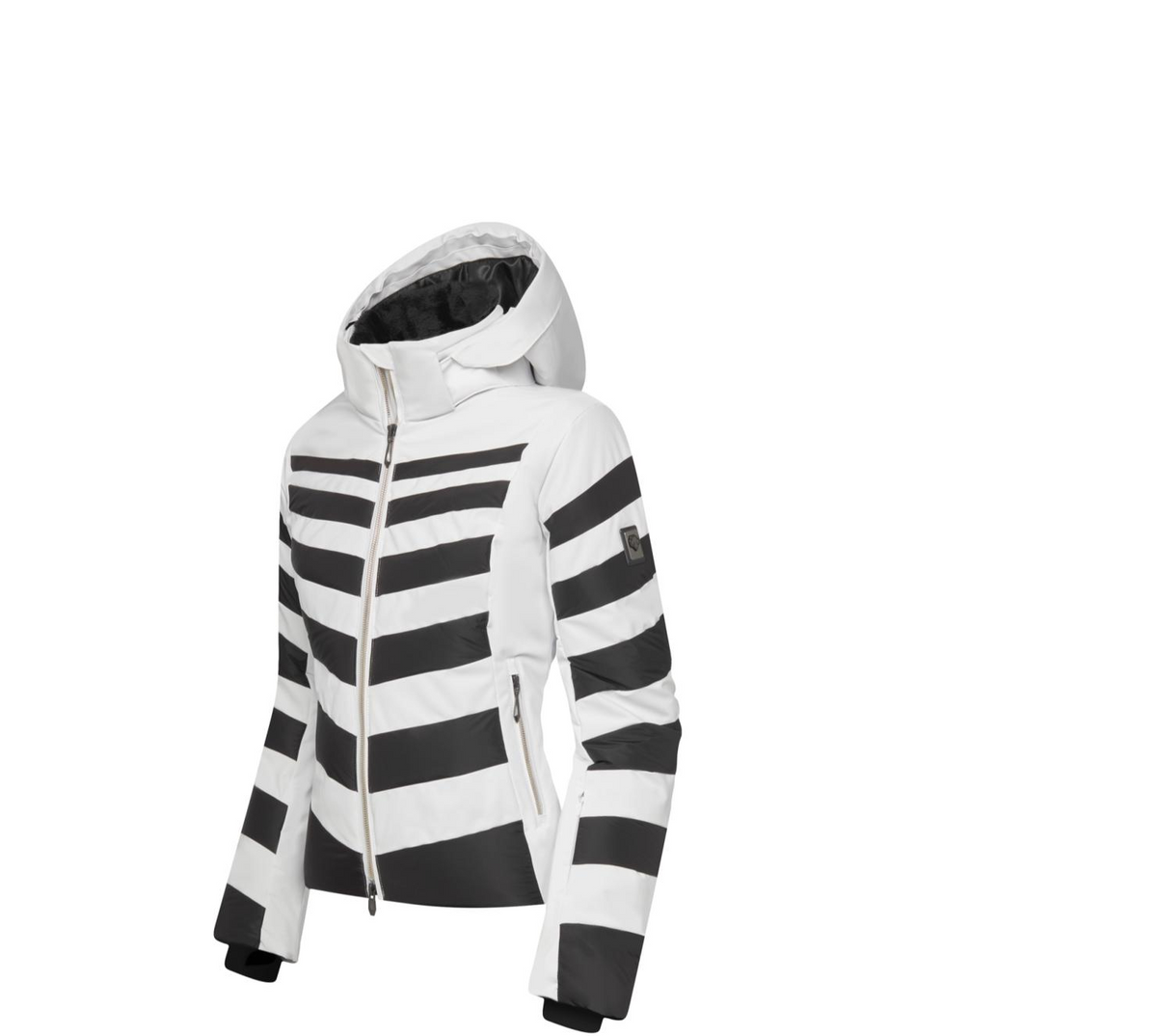 Blouson de ski DESCENTE femme Nika blanc et noir