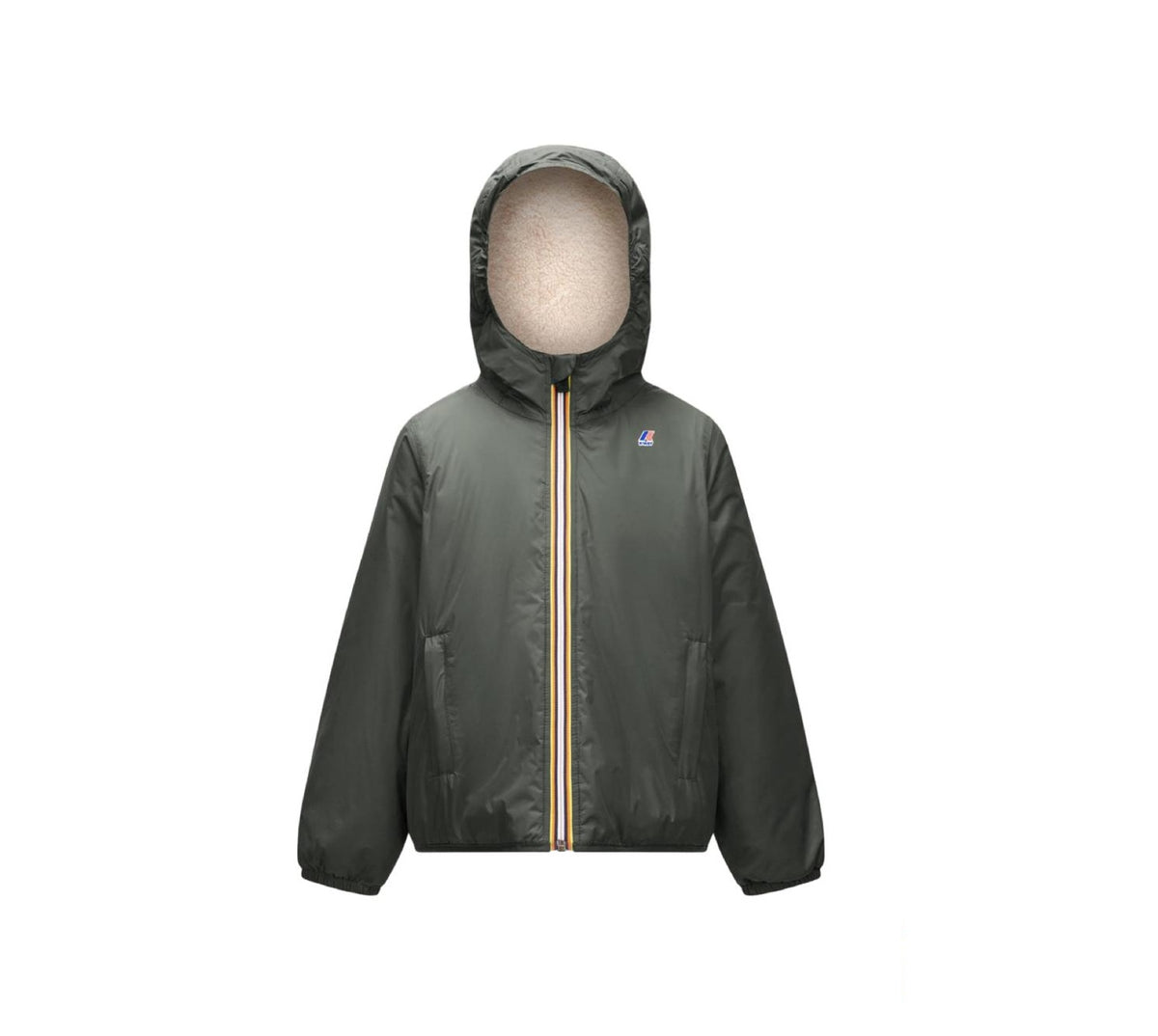 Imperméable K-Way Le Vrai 3.0 Claude Orsetto Kids Ecru Green Blackish 2027