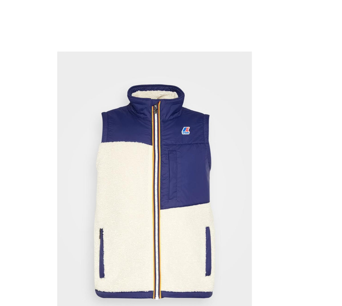 Veste sans manche K-Way Le Vrai 3.0 Neize Orsetto Ecru Blue Medieval 2027