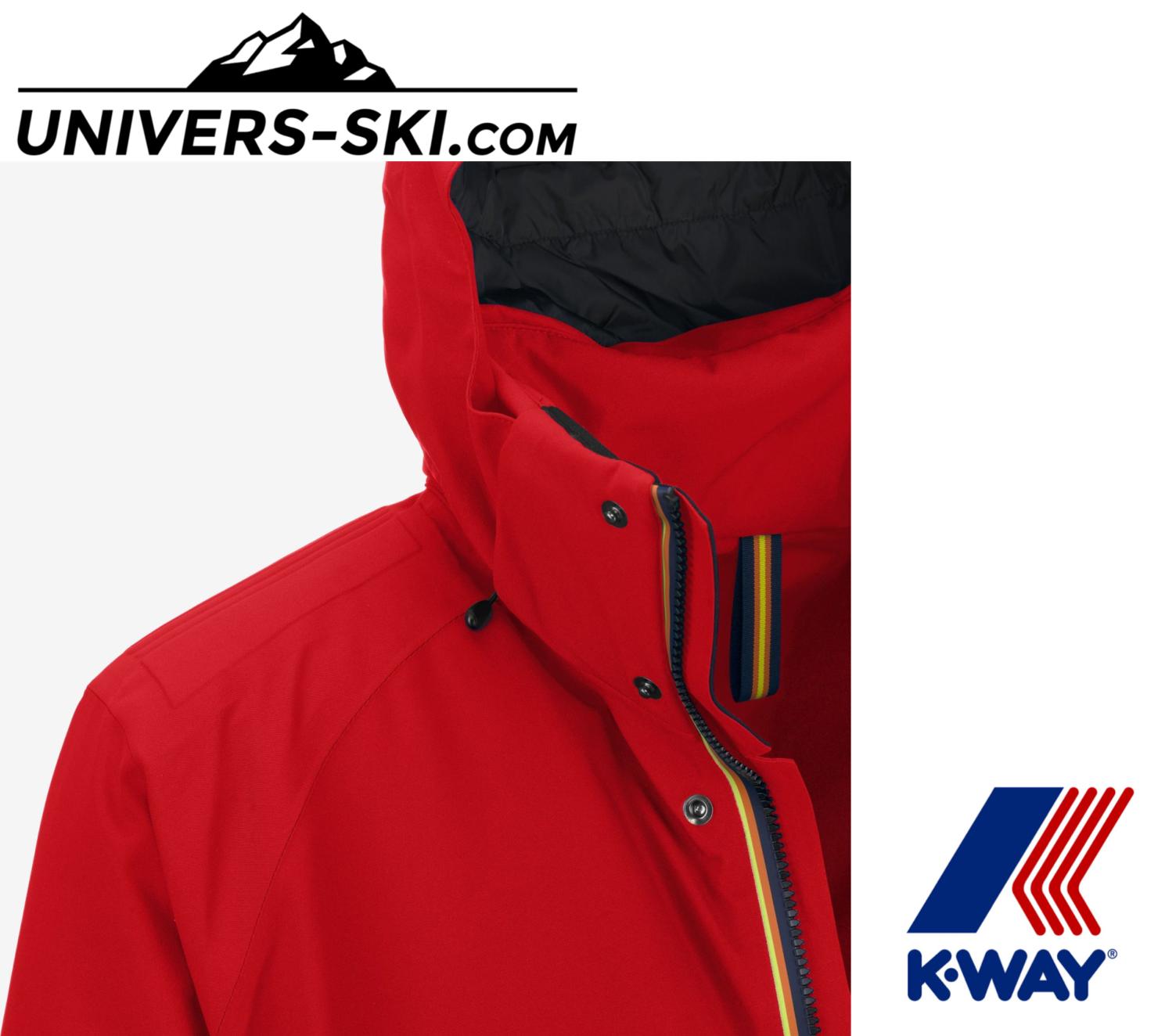 Veste de ski K-Way Malamot Micro Red 2025