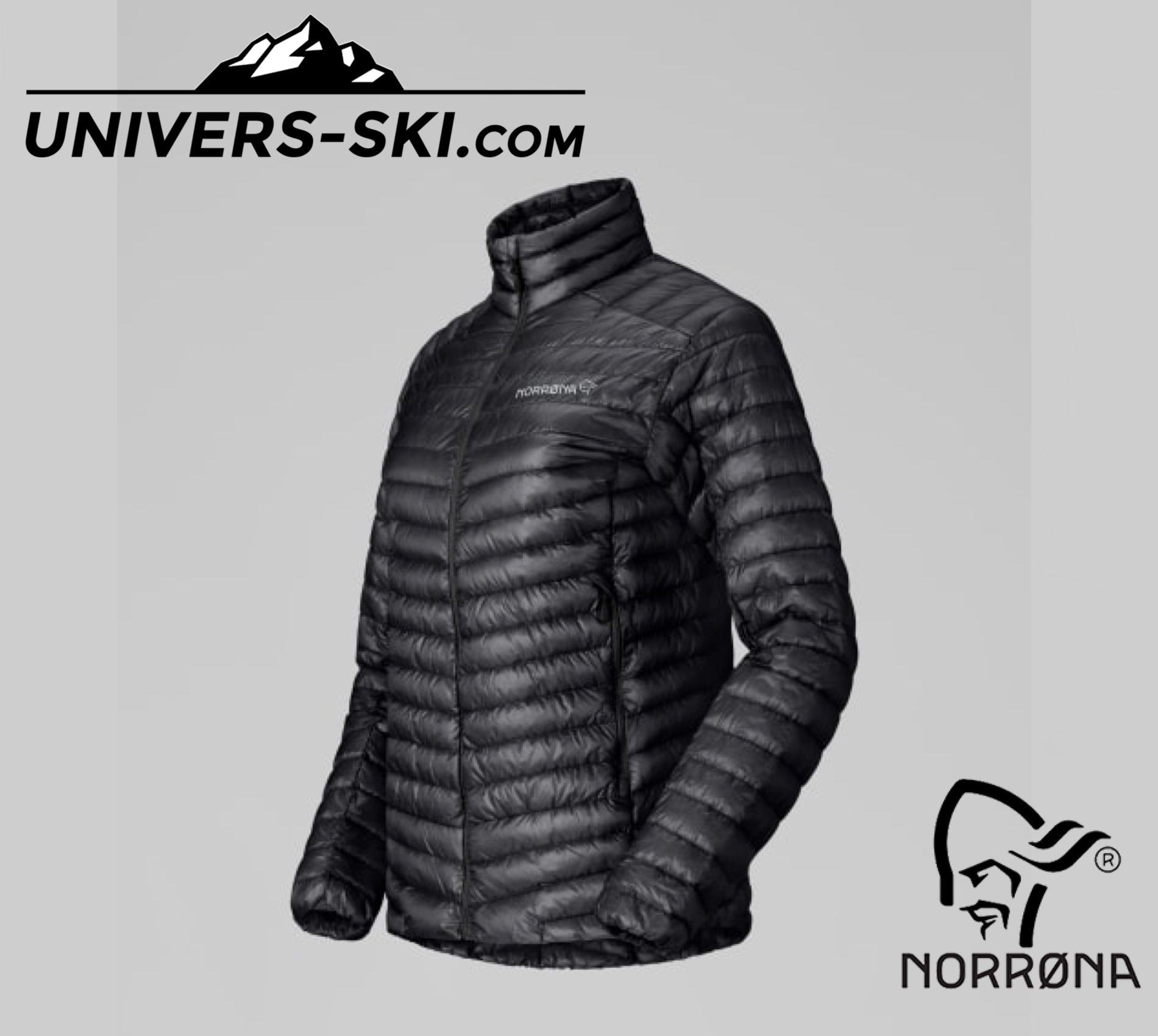 Veste Femme NORRONA Trollveggen Down800 Super Light Jkt W’s Caviar Black 2026