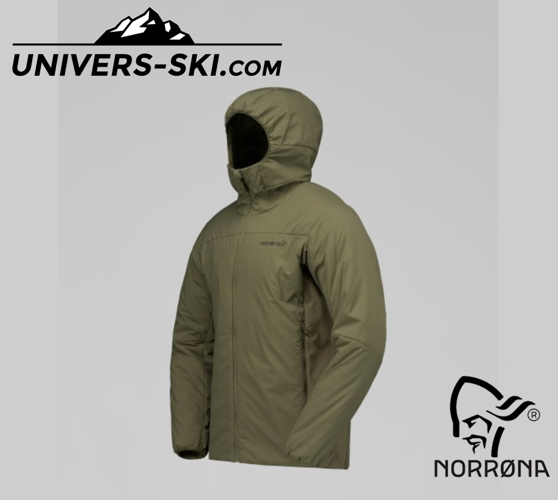 Veste Homme NORRONA Femund Thermo60 Zip Hood M’s Olive Night 2026