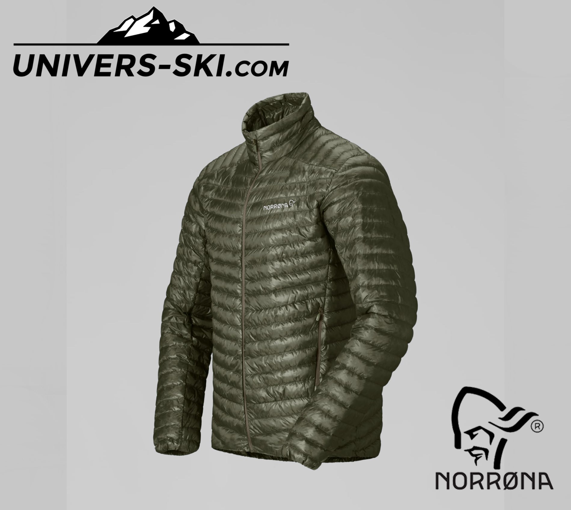 Veste Homme NORRONA Trollveggen Down800 Super Light Jacket M's Deep Lichen Green 2027