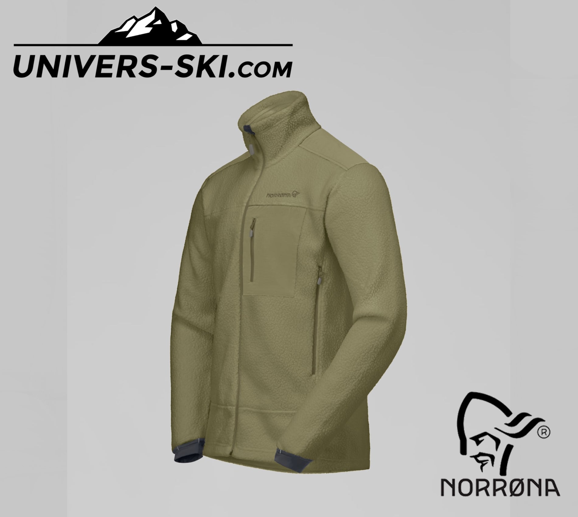 Veste Homme NORRONA Trollveggen Warm3 Jacket M's Deep Lichen Green 2027