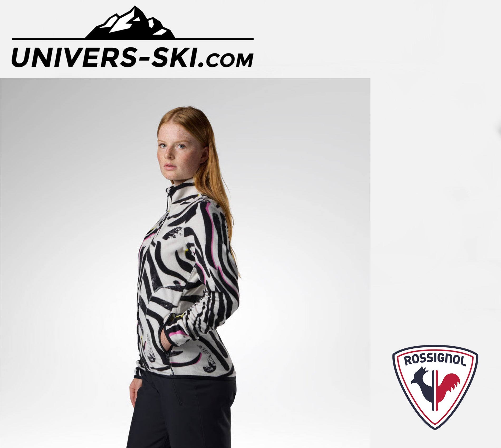 Veste ROSSIGNOL Femme W Polar Fleece JKT Savage Black 2027