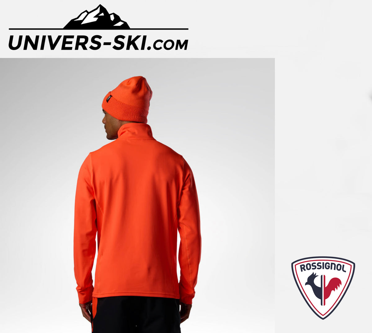 Veste ROSSIGNOL Homme M Hero Stretch Fleece JKT Neon Red 2027