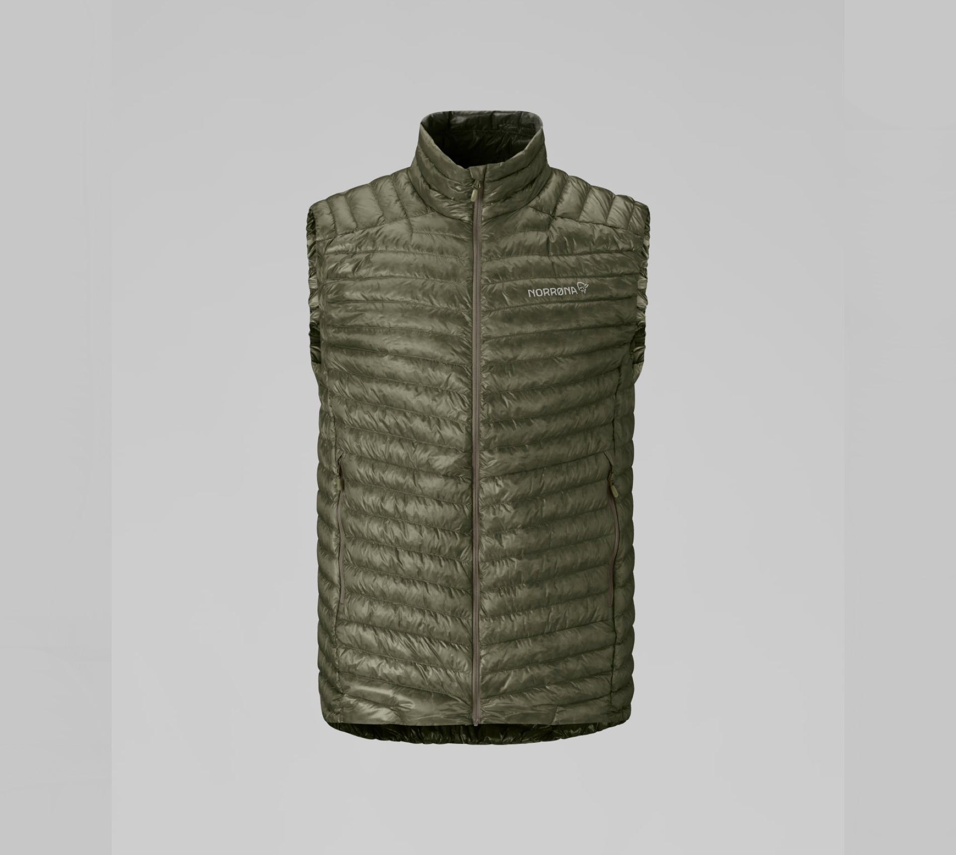 Veste Sans Manche Homme NORRONA Trollveggen Down800 Super Light Vest M's Deep Lichen Green 2027