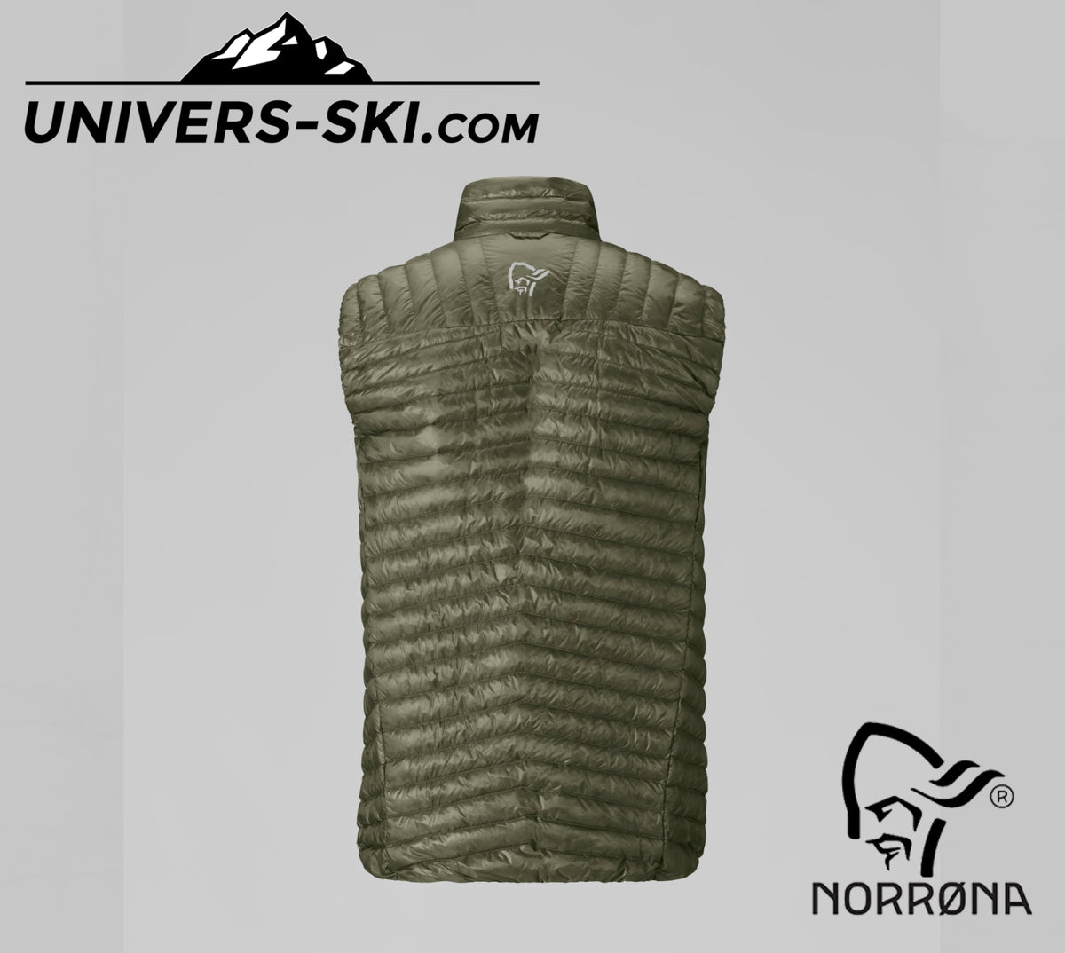 Veste Sans Manche Homme NORRONA Trollveggen Down800 Super Light Vest M's Deep Lichen Green 2027