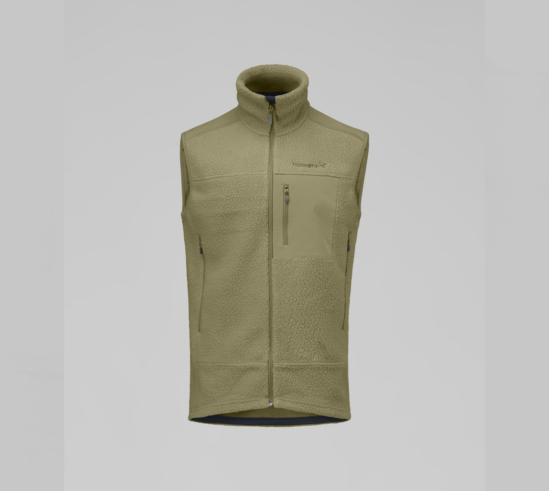 Veste Sans Manche Homme NORRONA Trollveggen Warm3 Vest M's Deep Lichen Green 2027