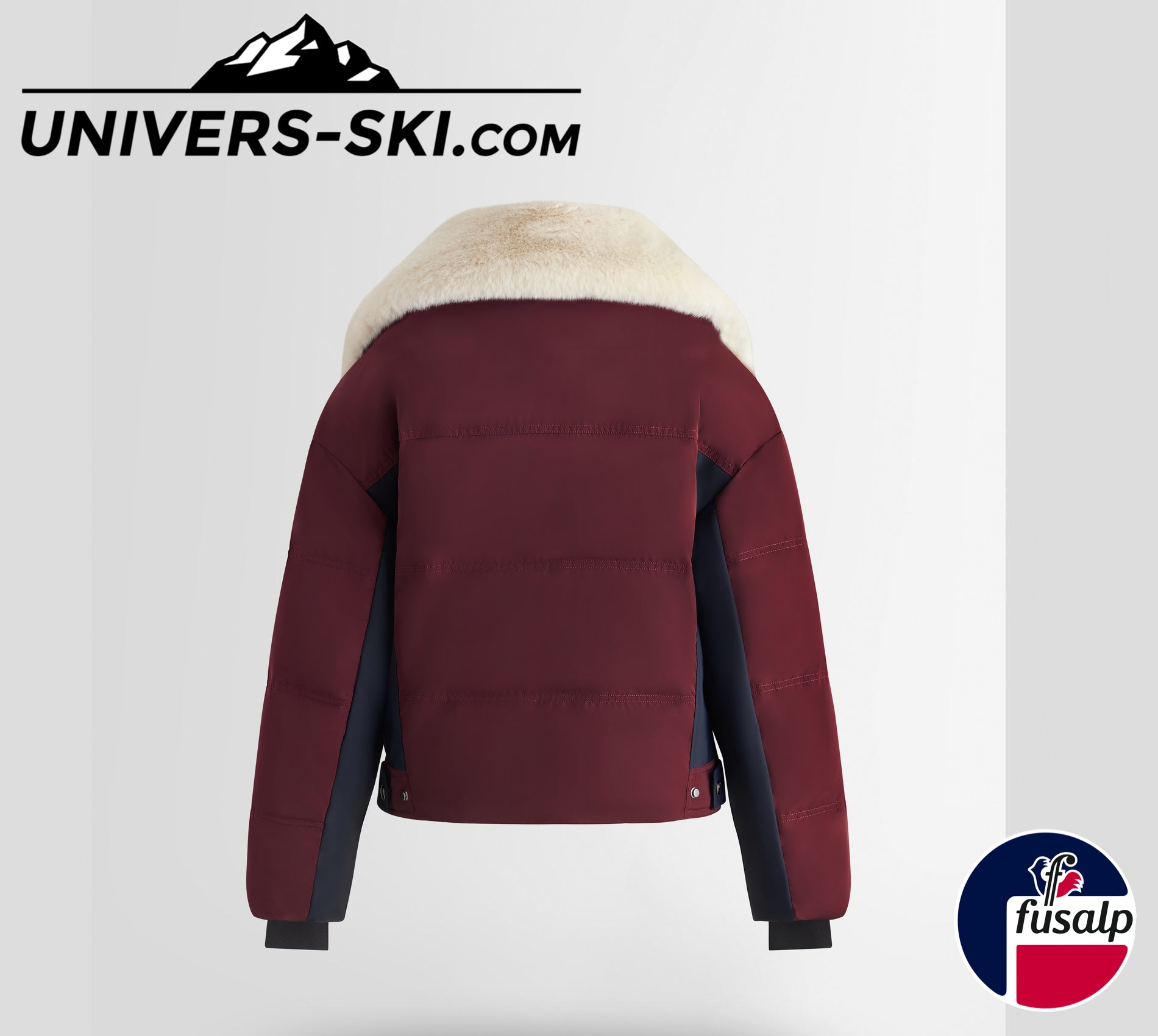 Veste de ski FUSALP Femme Lakki Acajou/Marin/Neige 2026