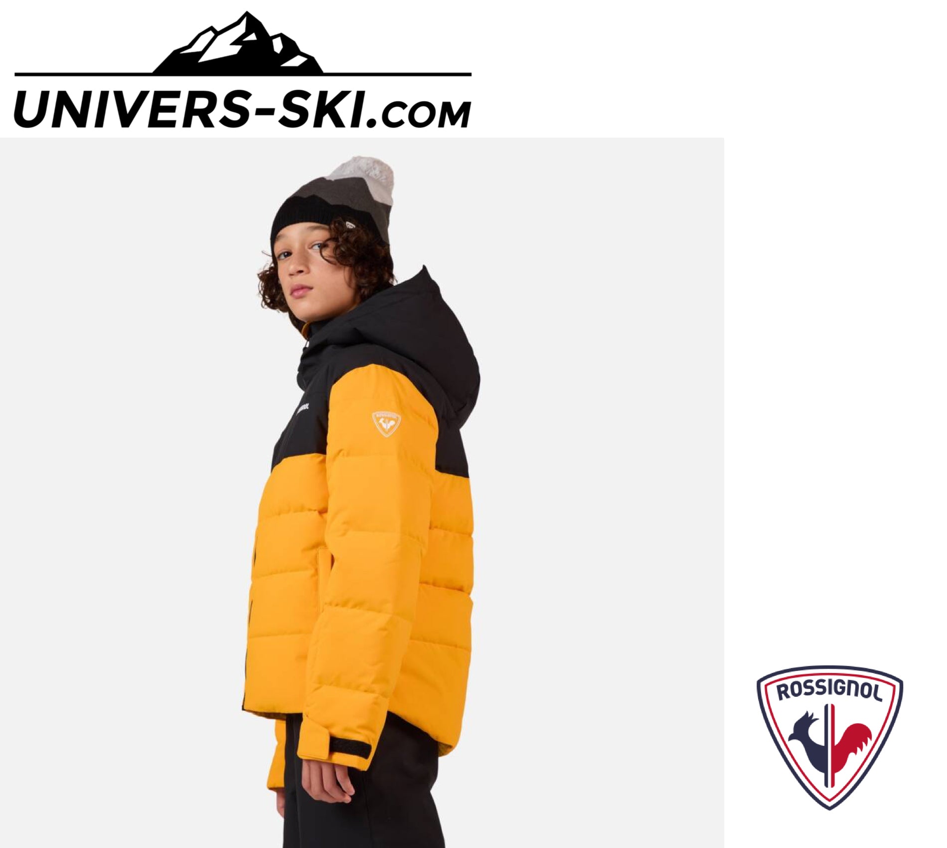 Veste de ski ROSSIGNOL Boy Siz Quilted JKT Saffron Ylw 2026