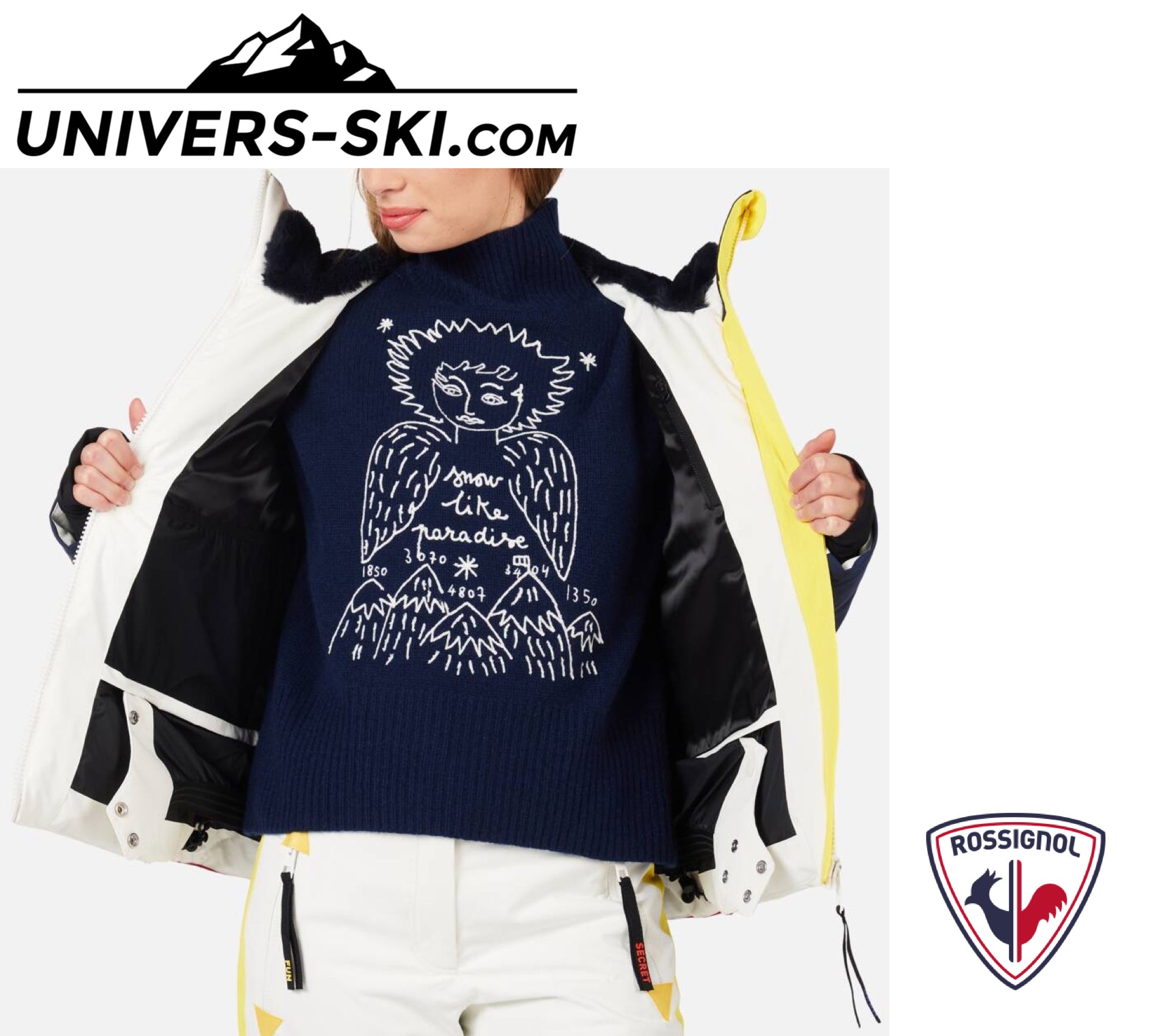 Veste de ski ROSSIGNOL Femme W JCC Valdiz Down JKT Artic 2026