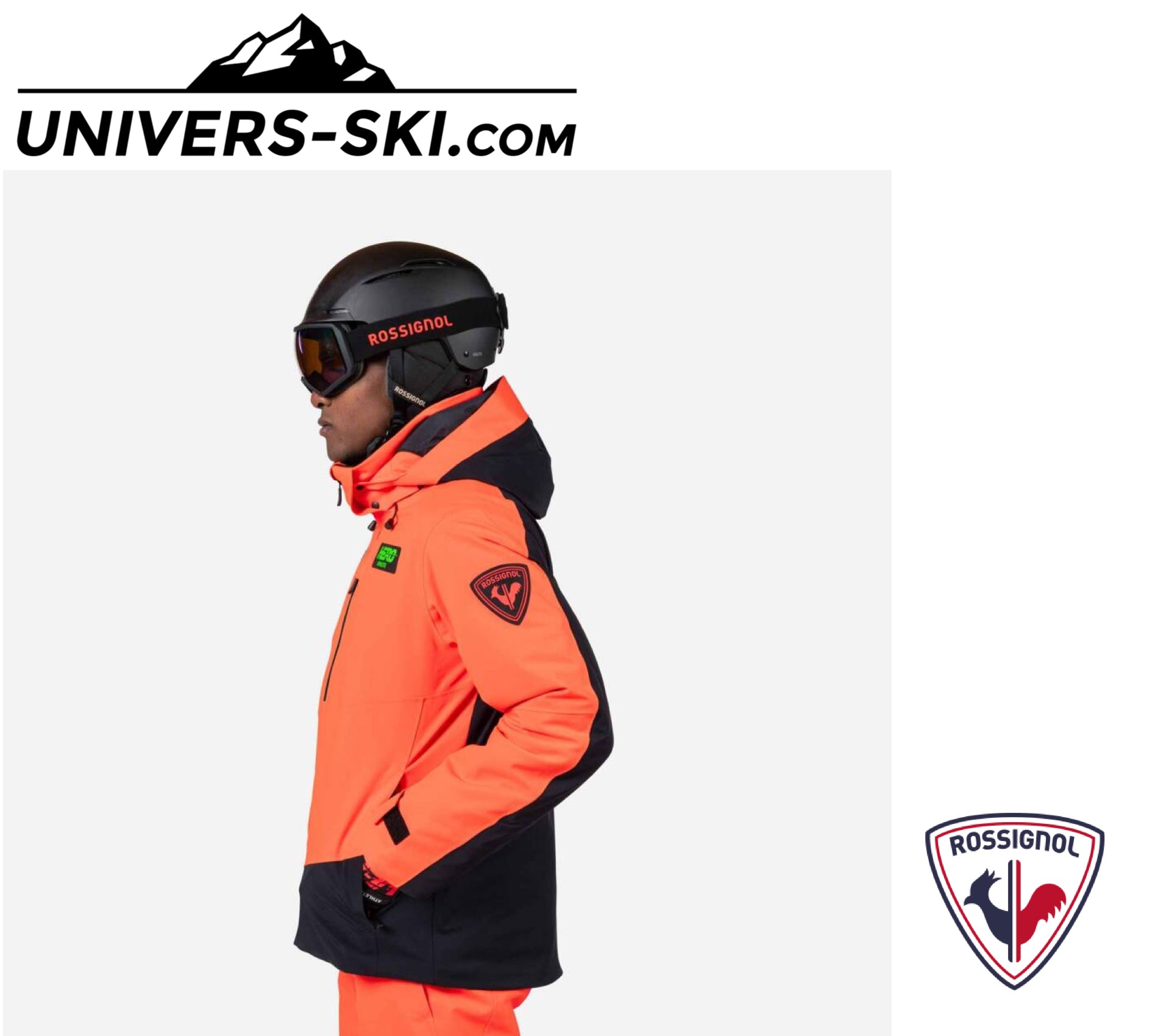 Veste de ski ROSSIGNOL Homme Hero Blackside Insulated JKT Neon Red 2026