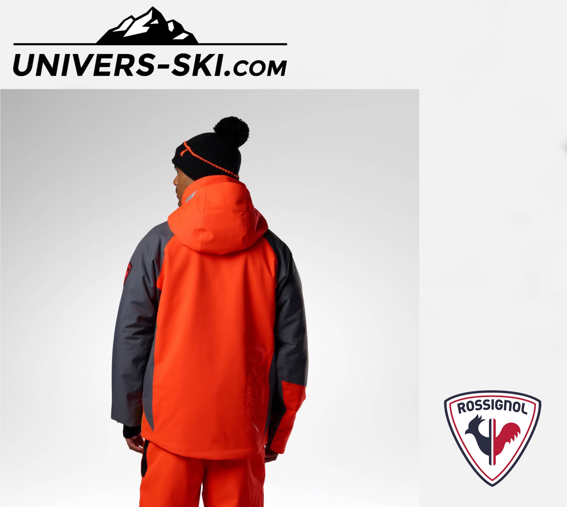 Veste de ski ROSSIGNOL Homme M Hero Insulated JKT Neon Red 2027